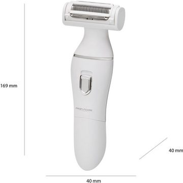 ProfiCare Elektrokörperrasierer PC-LBS 3001, Aufsätze: 1, ausklappbarer Langhaarschneider, Gesichtsreiniger und Präzisionstrimmer in Einem