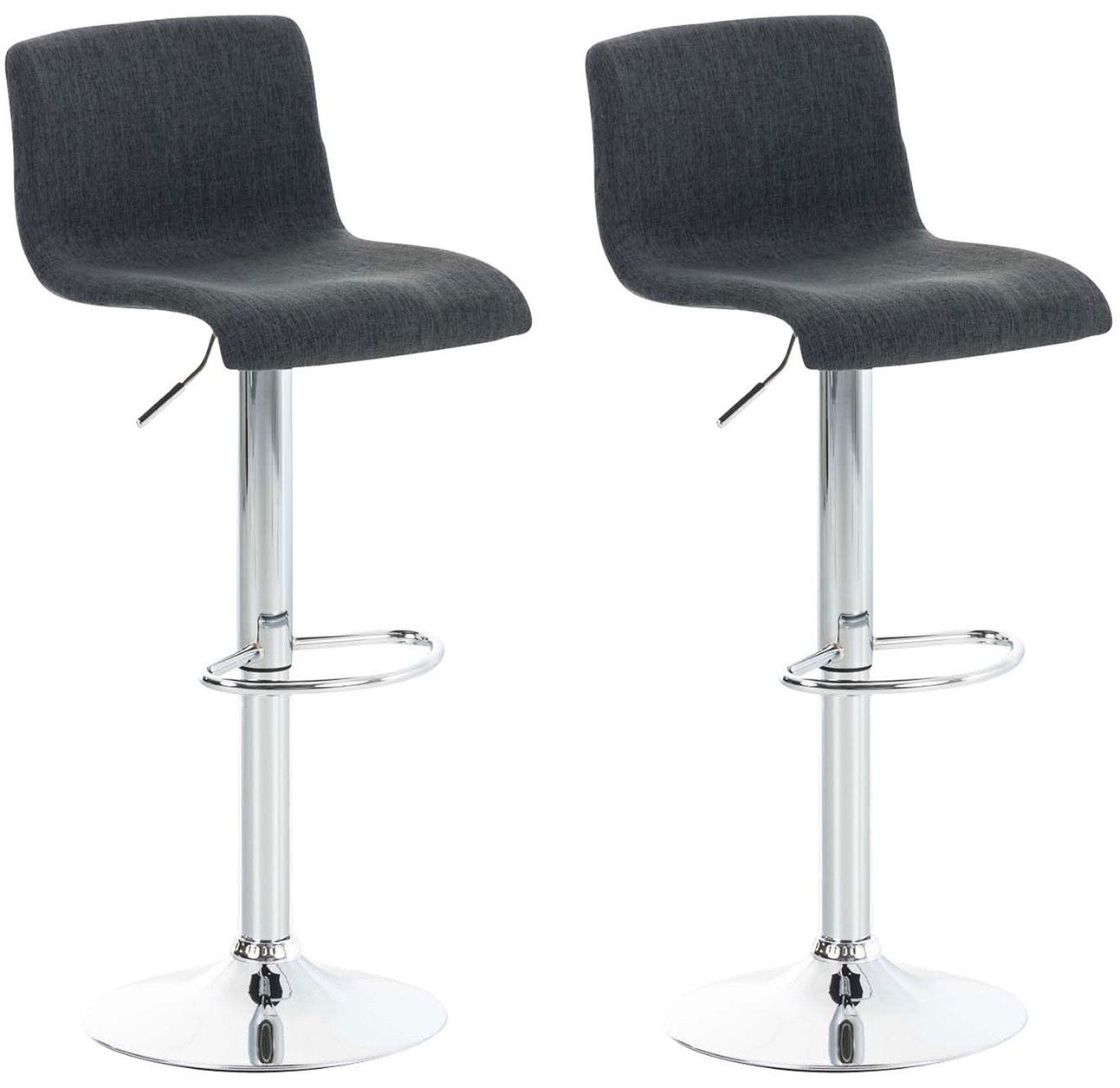 CLP Barhocker Hover Stoff (Set, 2er), höhenverstellbar und drehbar