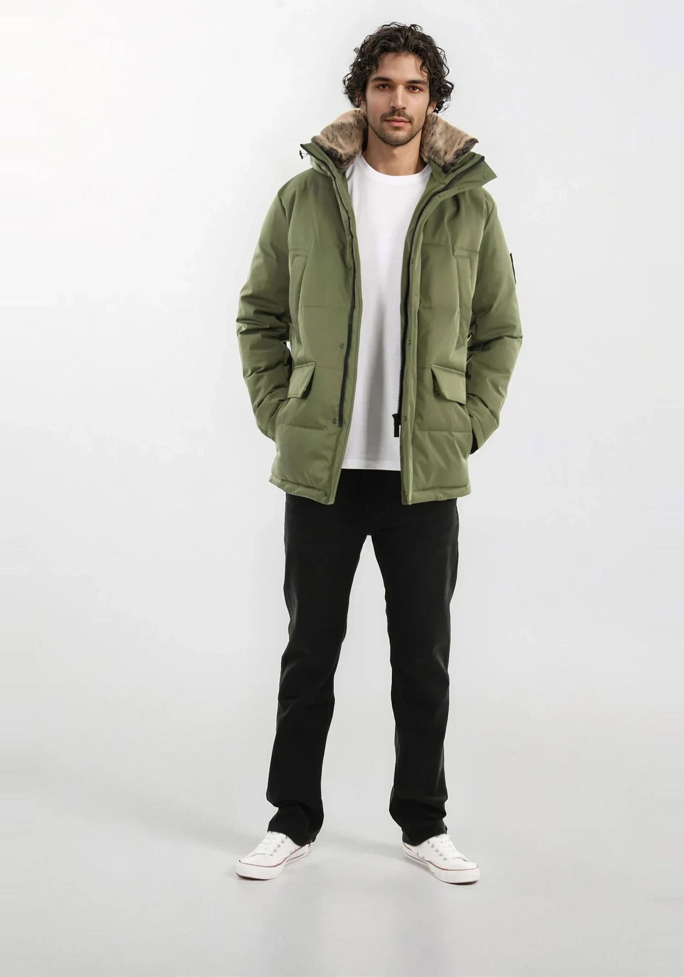 Alessandro Salvarini Winterjacke ASGiova Parka mit warmem Kunstfellkragen u günstig online kaufen