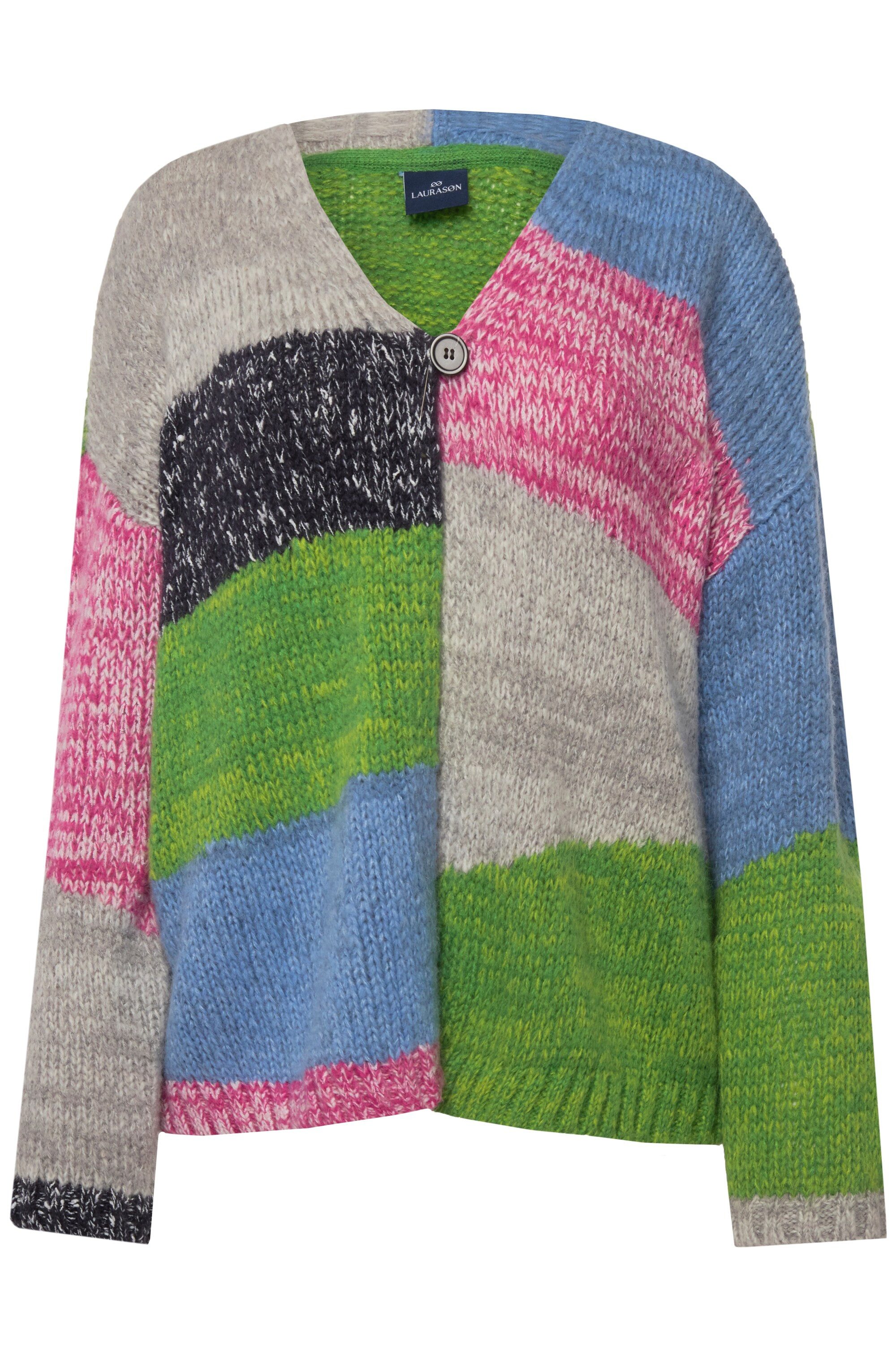 Laurasøn Strickjacke Strickjacke Colorblocking günstig online kaufen