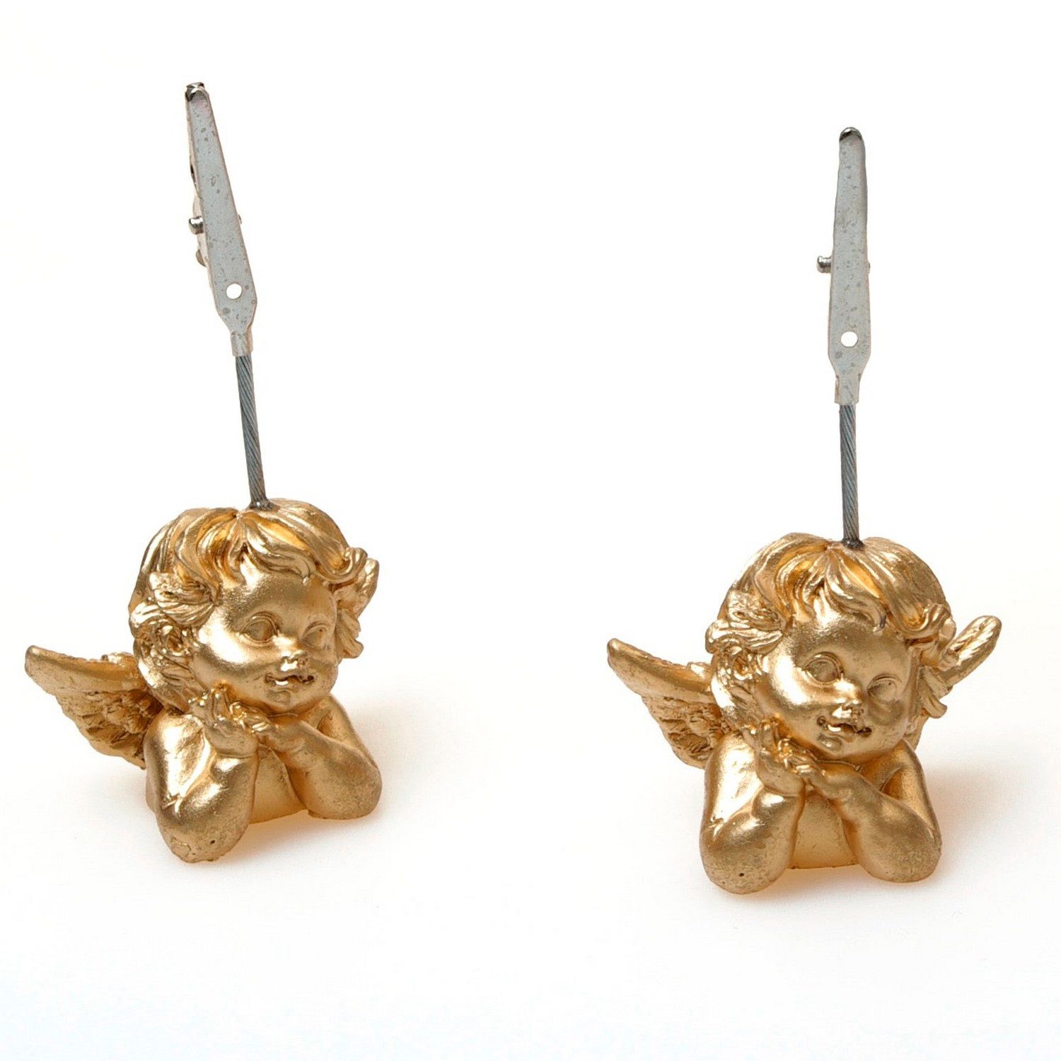 Deko AS Tischkartenhalter Tischkartenhalter Engel - Gold - 1 VE = 4 Stück - 97565