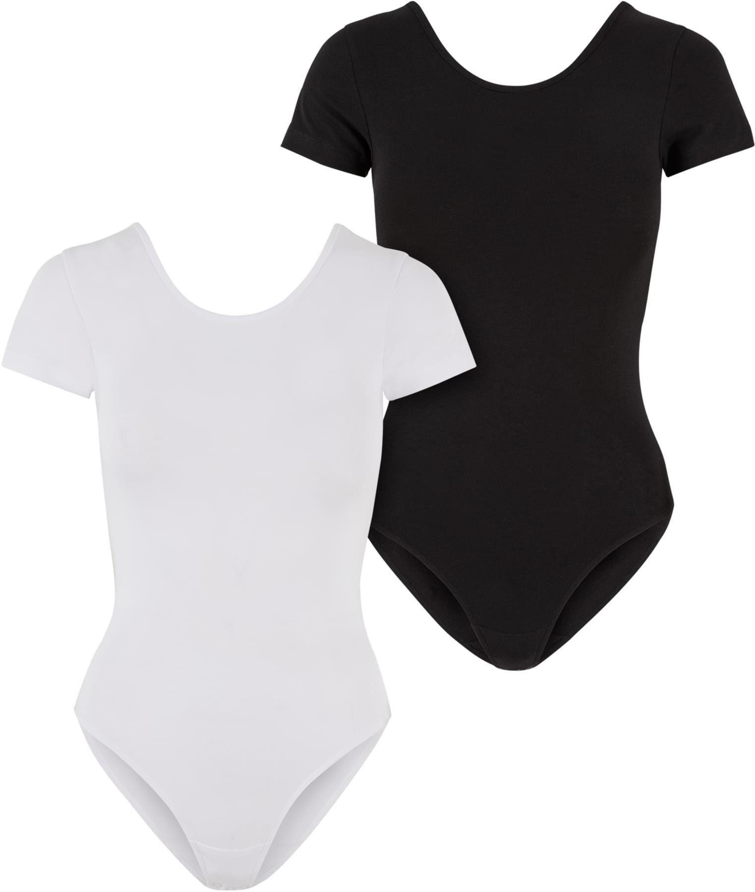 URBAN CLASSICS Body Ladies Organic Stretch Jersey Body 2-Pack Damen Body