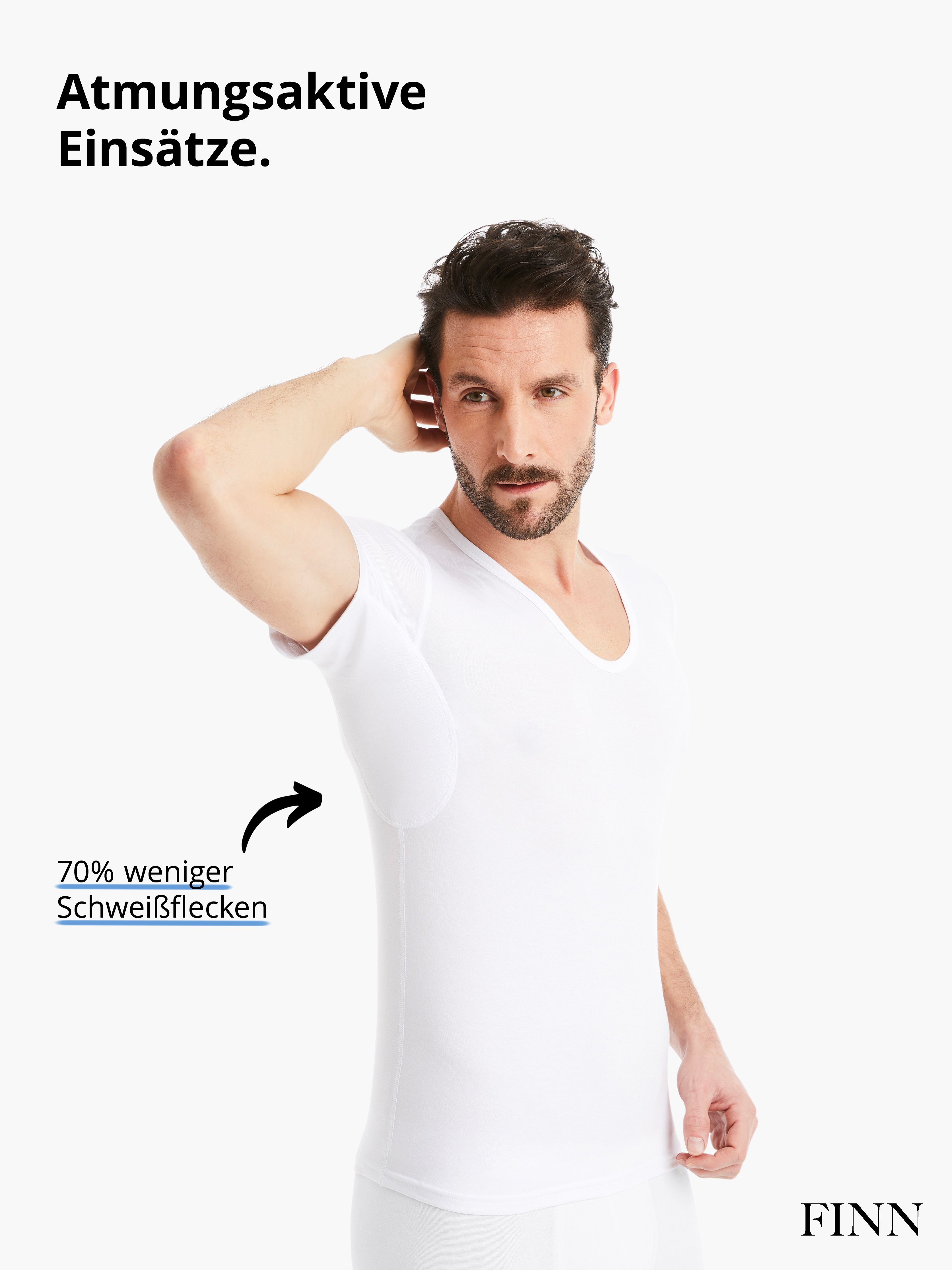 FINN Design Unterhemd Funktionsunterhemd Herren mit V-Ausschnitt und kühlen günstig online kaufen