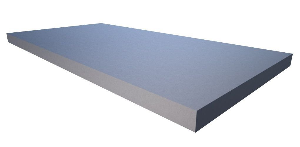 PolySound Akustikplatte Akustikschaumstoff aus Basotect® 100 x 50 x 4 cm, 10 Stück, hellgrau, (10-St)