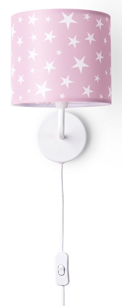 Paco Home Wandleuchte Capri 315, ohne Leuchtmittel, Lampe Kinderzimmer Babyzimmer âˆ…18cm Sterne Kabellänge 3m E14 | Wandleuchten