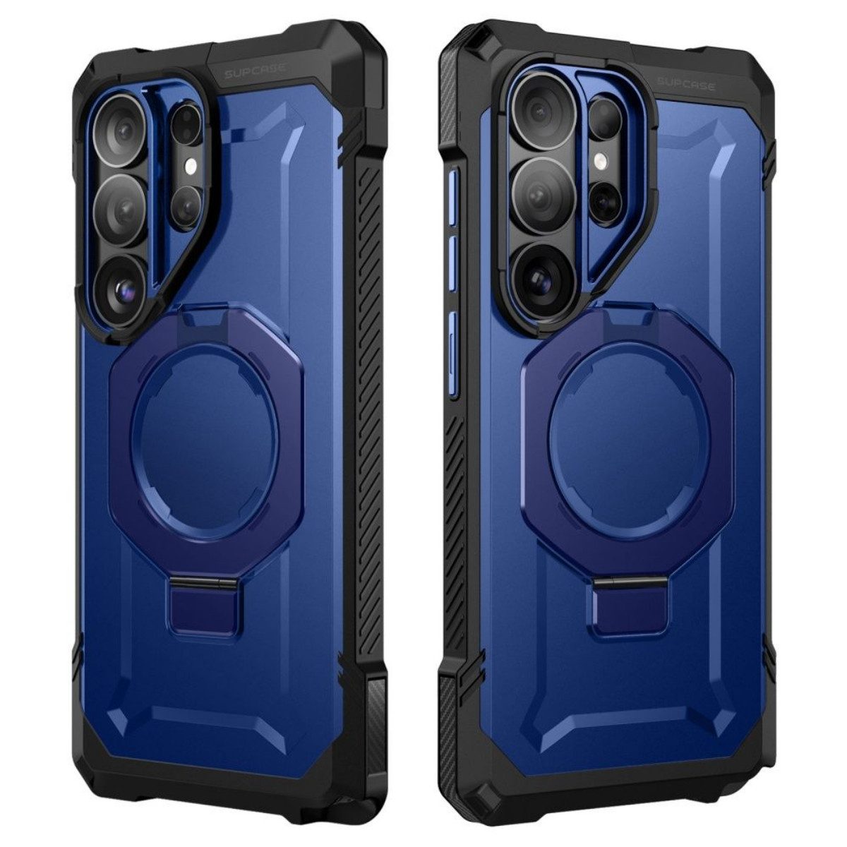 Supcase Handyhülle UB Grip Mag mit Magnetring Hülle für Samsung Galaxy S26 Blau- Schwarz 6,2 Zoll, Der Rückseitenring ist als Ständer und Haltehilfe nutzbar