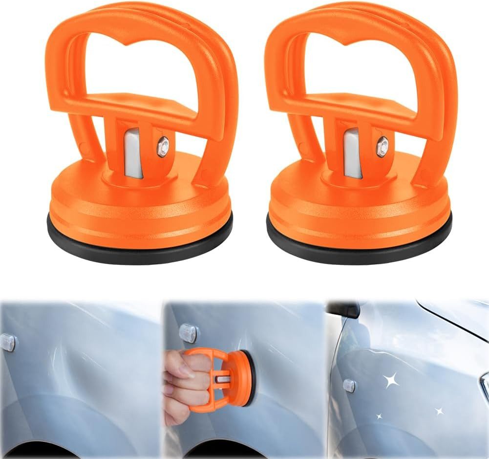 FELIXLEO Doppelsaugheber Auto Dellenentferner Saugnapf Set ABS Griff Gummi Dellenzieher Profi, 1-tlg.]