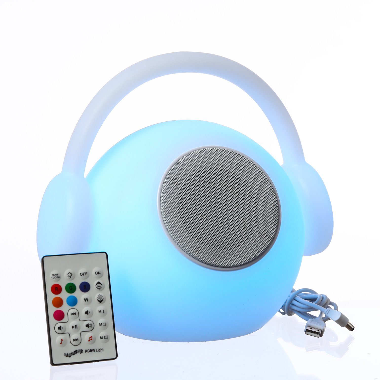 mit / für LED MARELIDA EVE Bluetooth aufladbar, Lautsprecher mehrfarbig Tischleuchte Außen-Tischleuchte Classic, bunt LED LED Terrasse