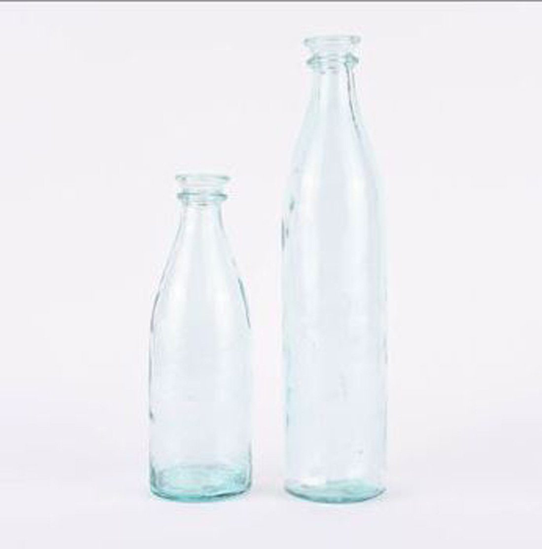 Annimuck Tischvase Bottle Flaschenvase massiv Glas H39 x 9 cm (1 St)