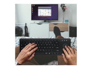 LogiLink LOGILINK Tastatur Wireless mit Touchpad, 2,4 GHz, schwarz Wireless-Tastatur