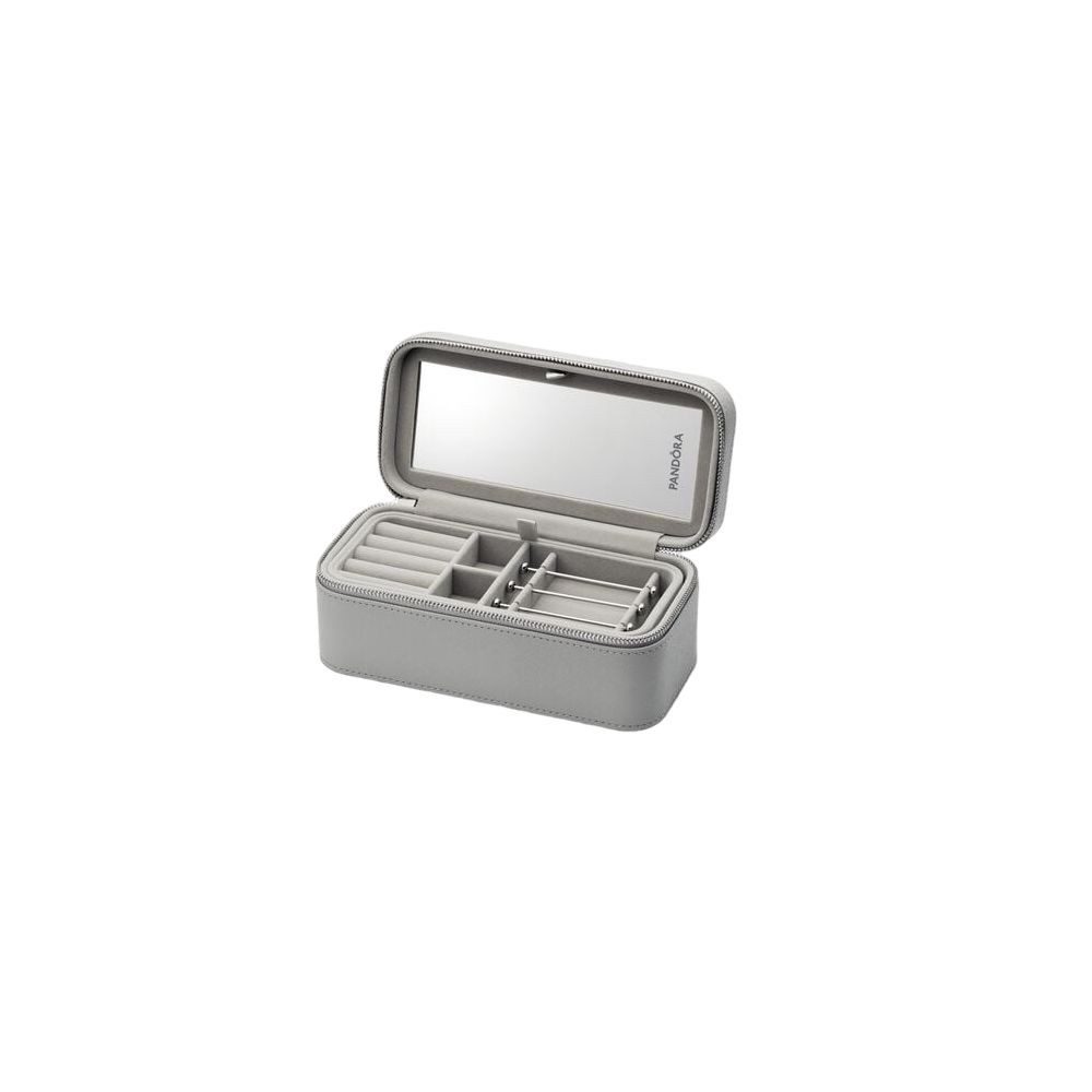 Pandora Schmuckkoffer Schmuckbox Damen Klein Grau A012