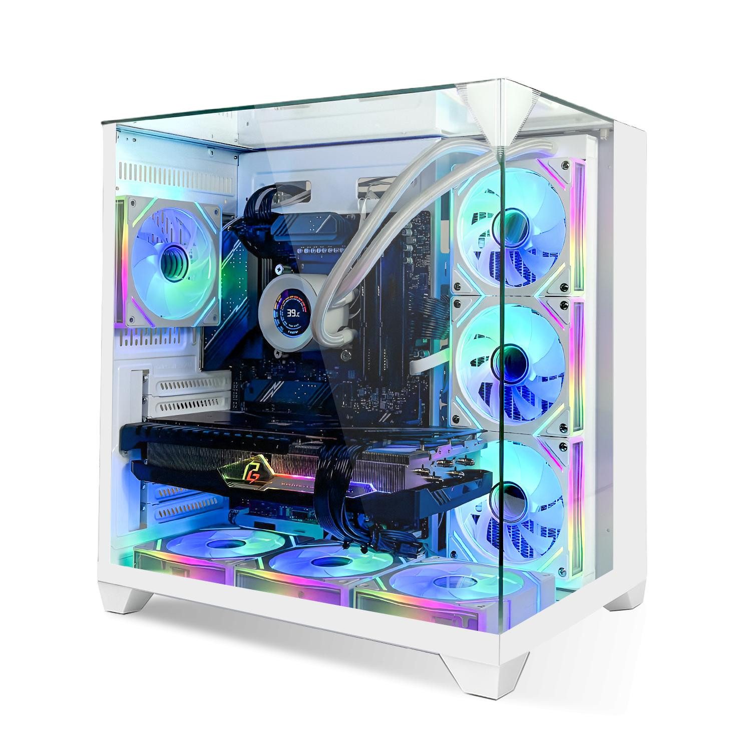 SYSTEMTREFF AMD Ryzen 9 9950X3D mit AMD Radeon RX 9070 XT 16GB Gaming-PC (AMD 9950X3D 9950X3D, Radeon RX 9070 XT, 32 GB RAM, 2000 GB SSD, Wasserkühlung)