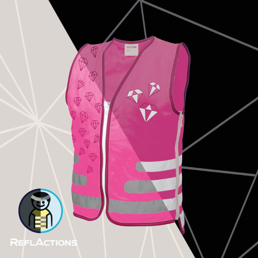 Roth Warnweste Roth Warnweste reflektierend diamant pink