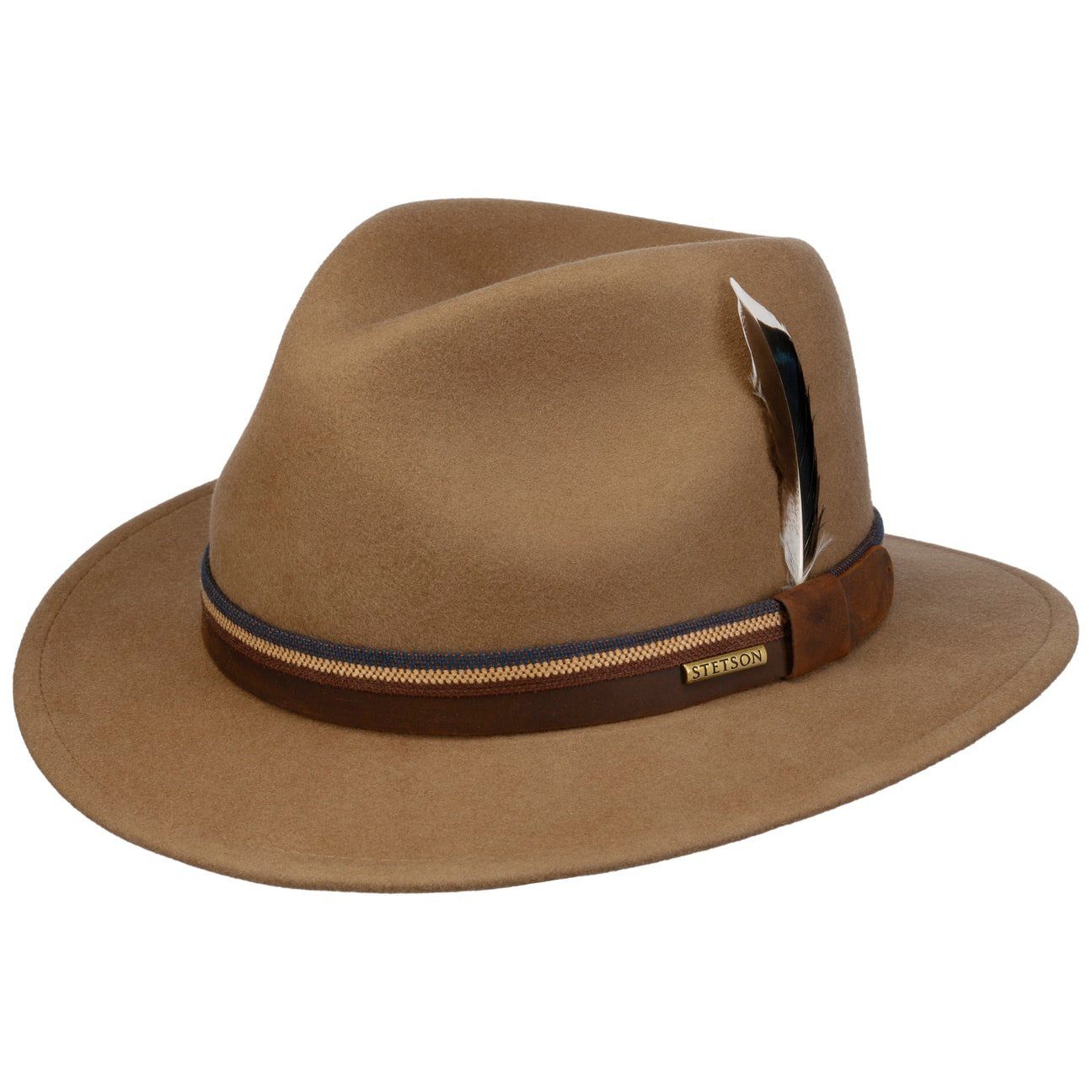 Stetson Filzhut (1-St) Wollfilzhut mit Lederband