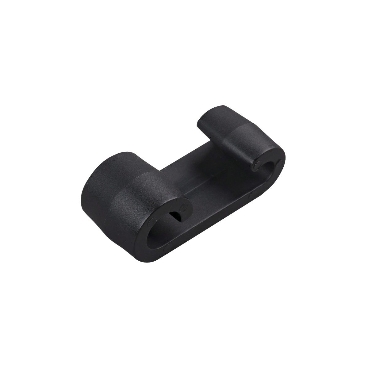 Halter Kunststoff Haken für Expanderseil 6-8mm schwarz