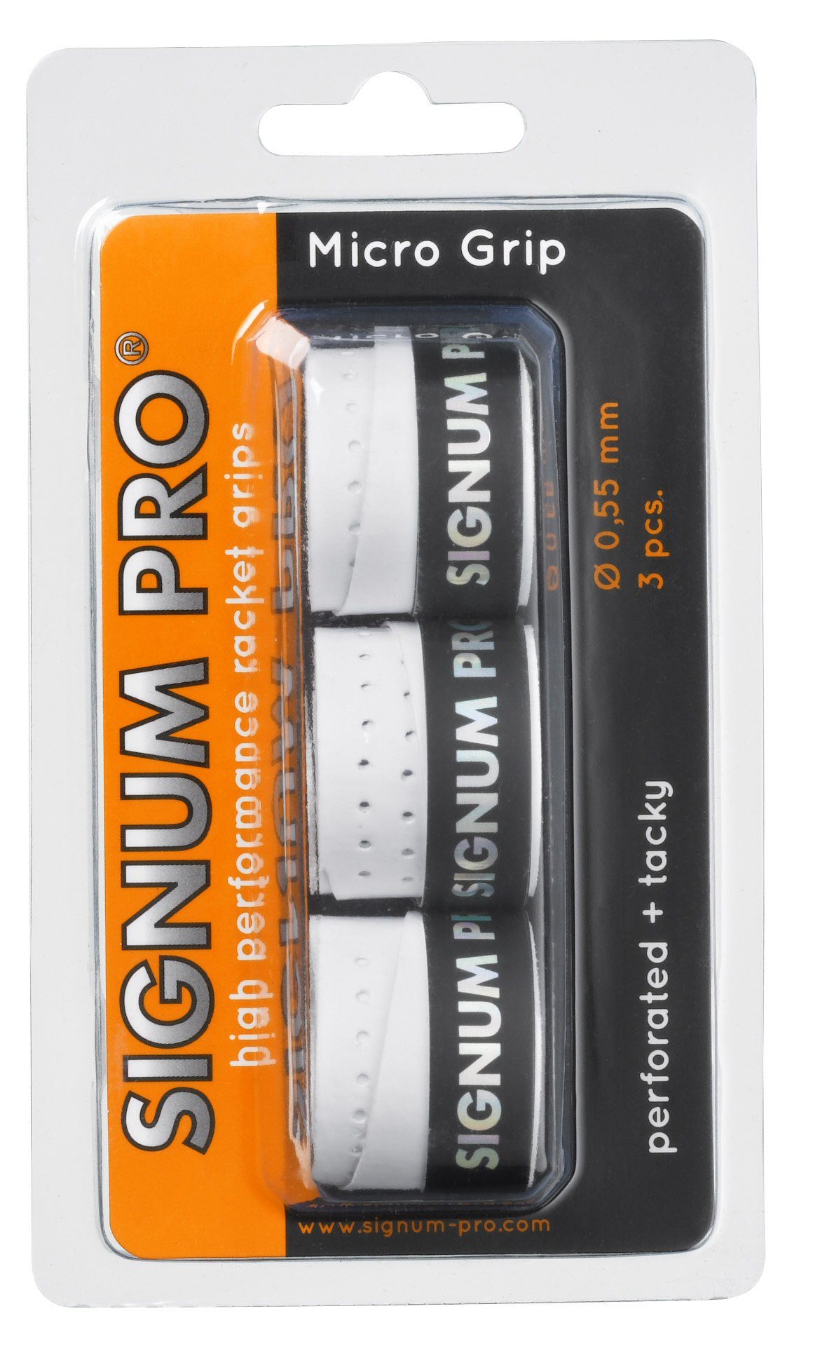 Griffband Overgrip Micro 0.55mm weiss 3er