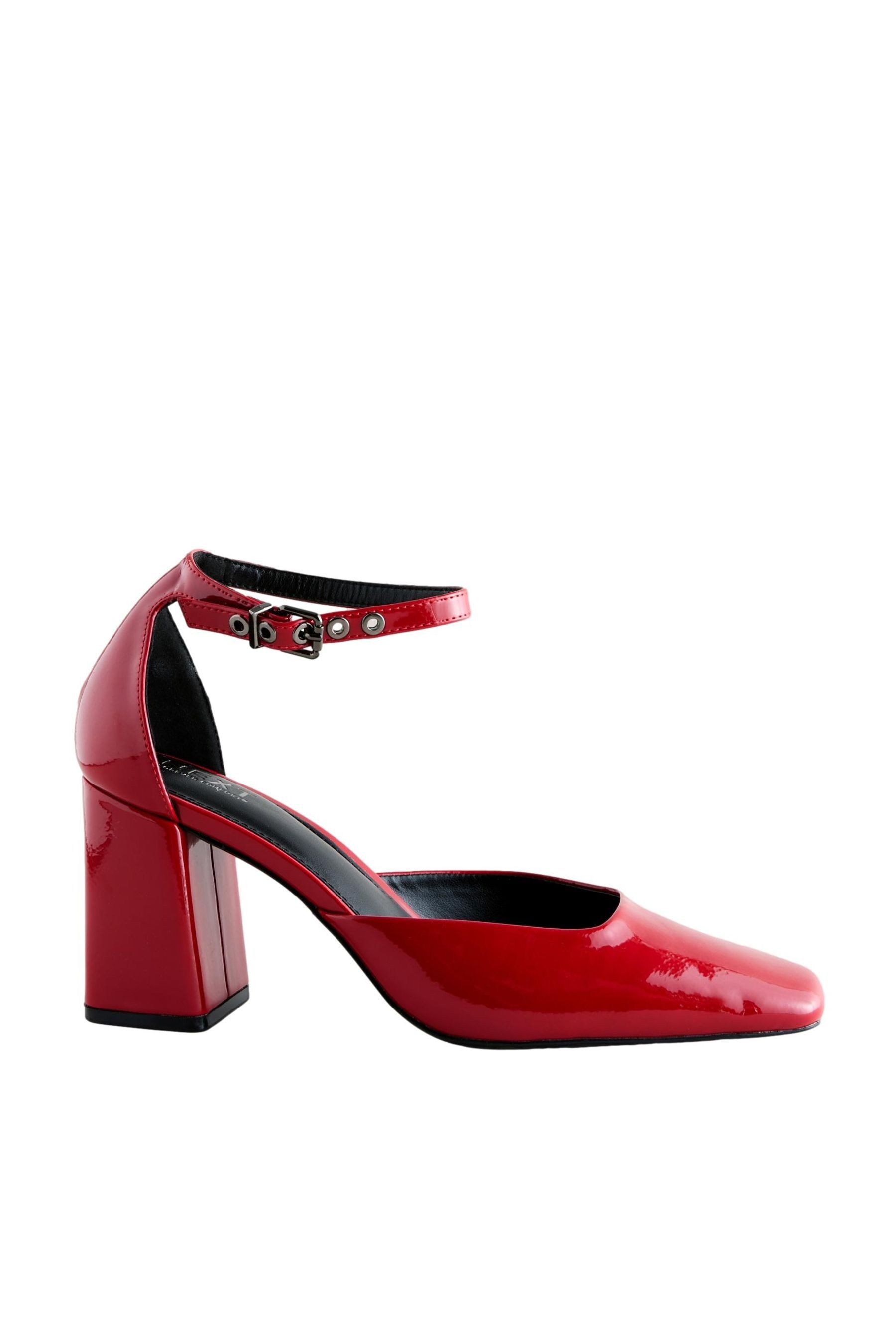 Forever Comfort® eckige, hohe Schuhe, Blockabsatz Sandalette