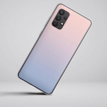 DeinDesign Handyhülle zweifarbig Pastell Farbverlauf Dawn, Samsung Galaxy A32 4G Silikon Hülle Bumper Case Handy Schutzhülle