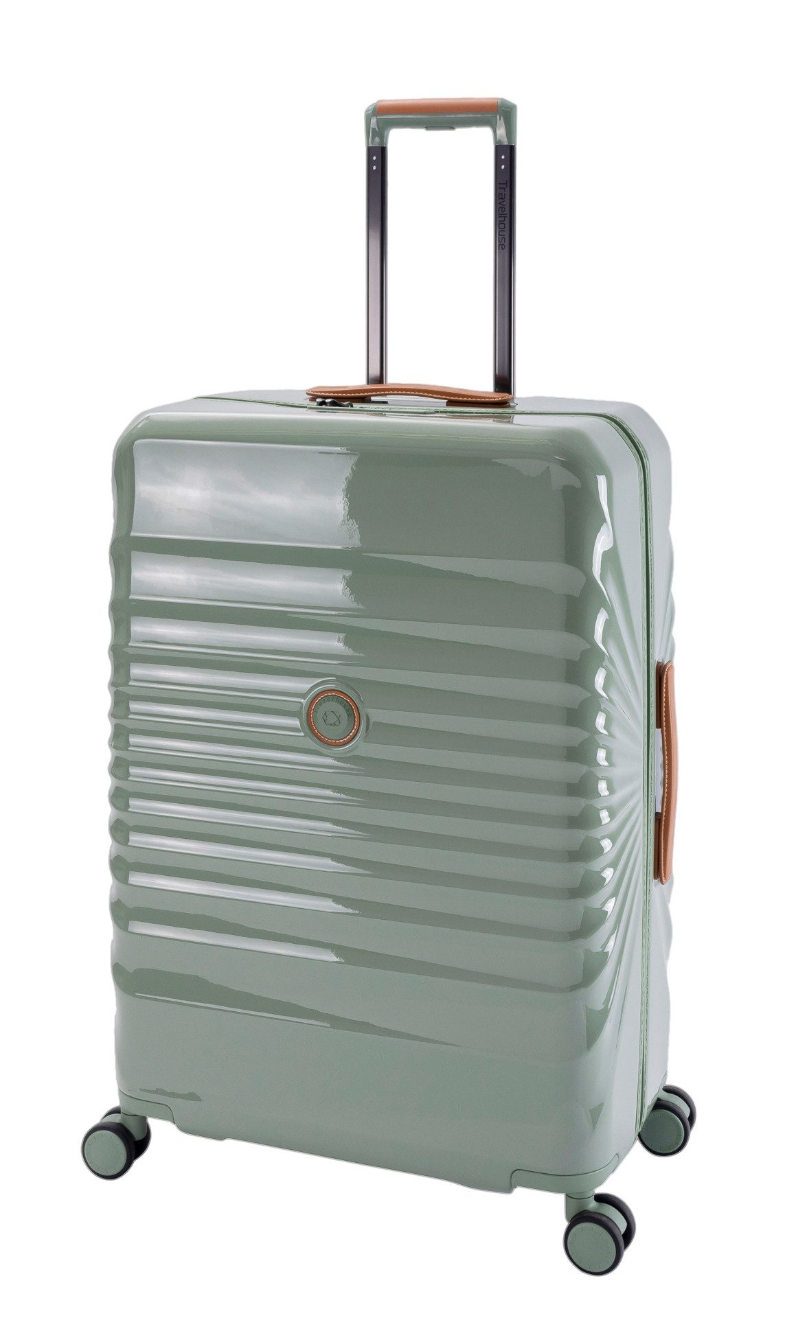 Travelhouse Hartschalen-Trolley capri, 4 Rollen, PC Hartschale, USB + USB C Anschluss, Rollenbremse