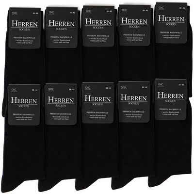 OCCULTO Businesssocken Herren Schwarze Socken 10-30er Pack (Modell: Hermann) (10-Paar)