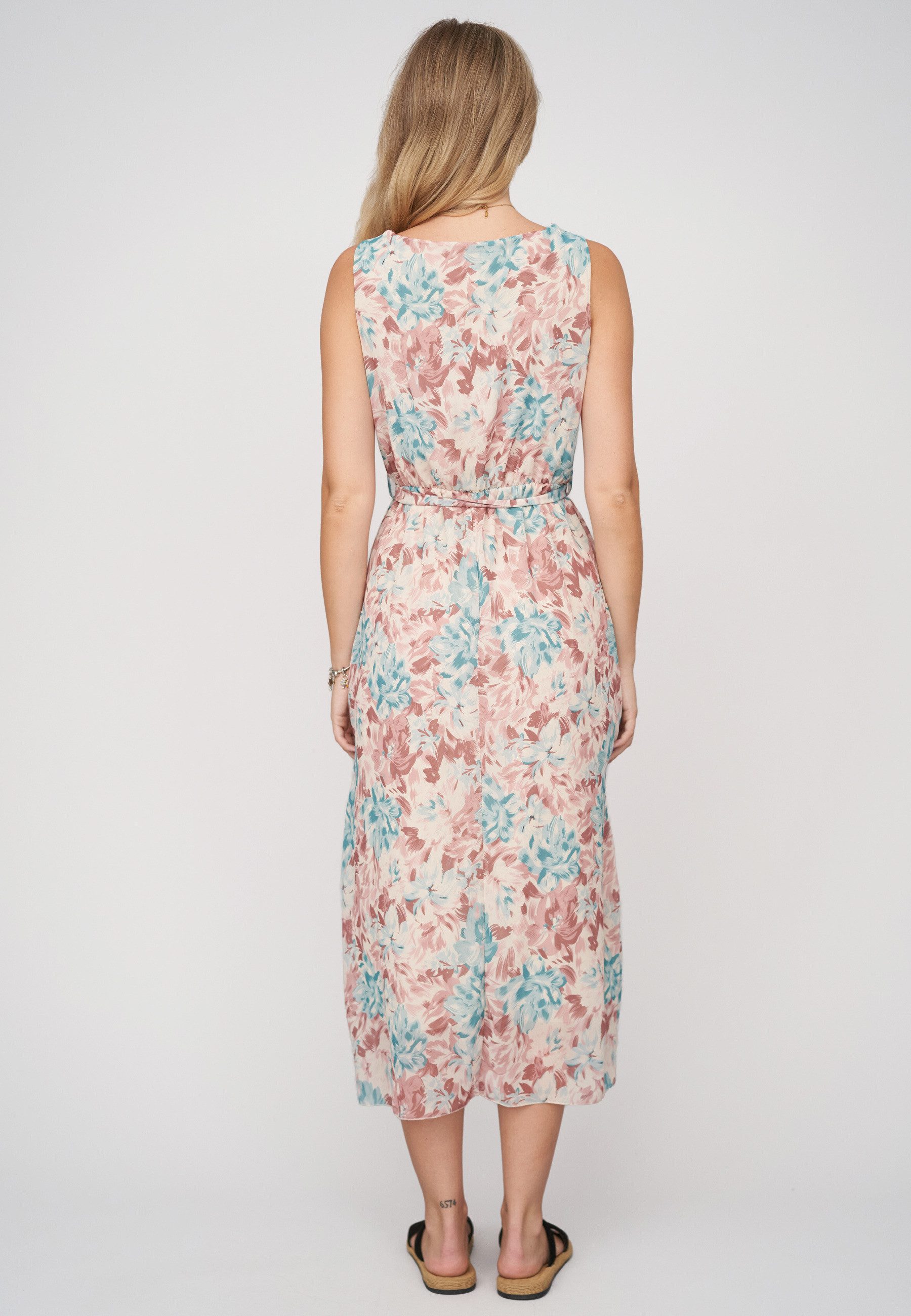 CLOUD 5IVE A-Linien-Kleid CLOUD 5IVE Maxi Chiffon Dress (1-tlg) – Bild 5 von 5