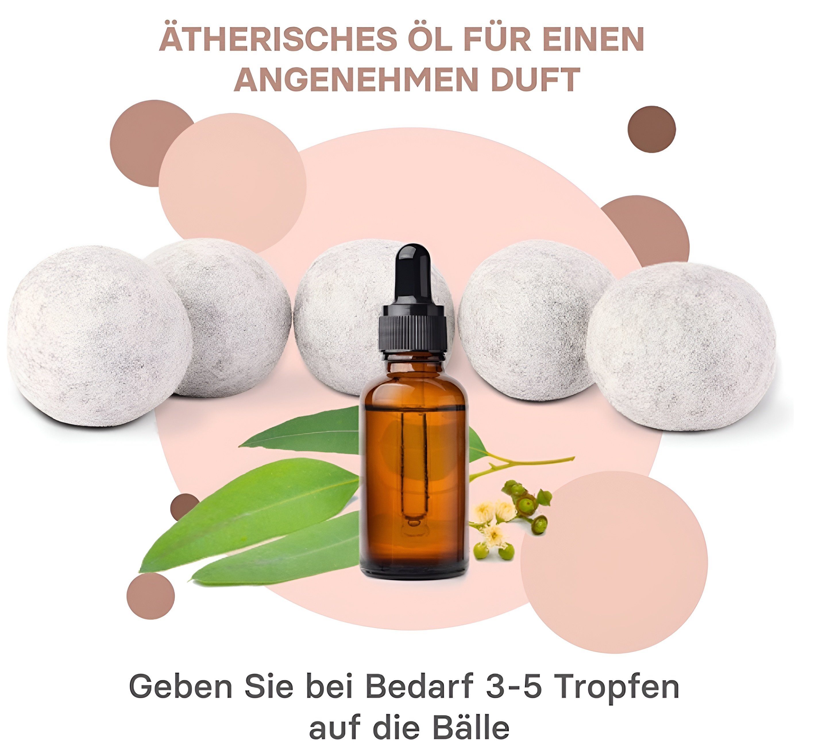 CULTZEN Trocknerball 6x Öko für Laundry Biologischer Trocknerbälle 100% Schafwolle Wäschebälle (XL Premium Weichspüler 6-St., Set, Wäschetrockner & More Schafwolle), hypoallergene