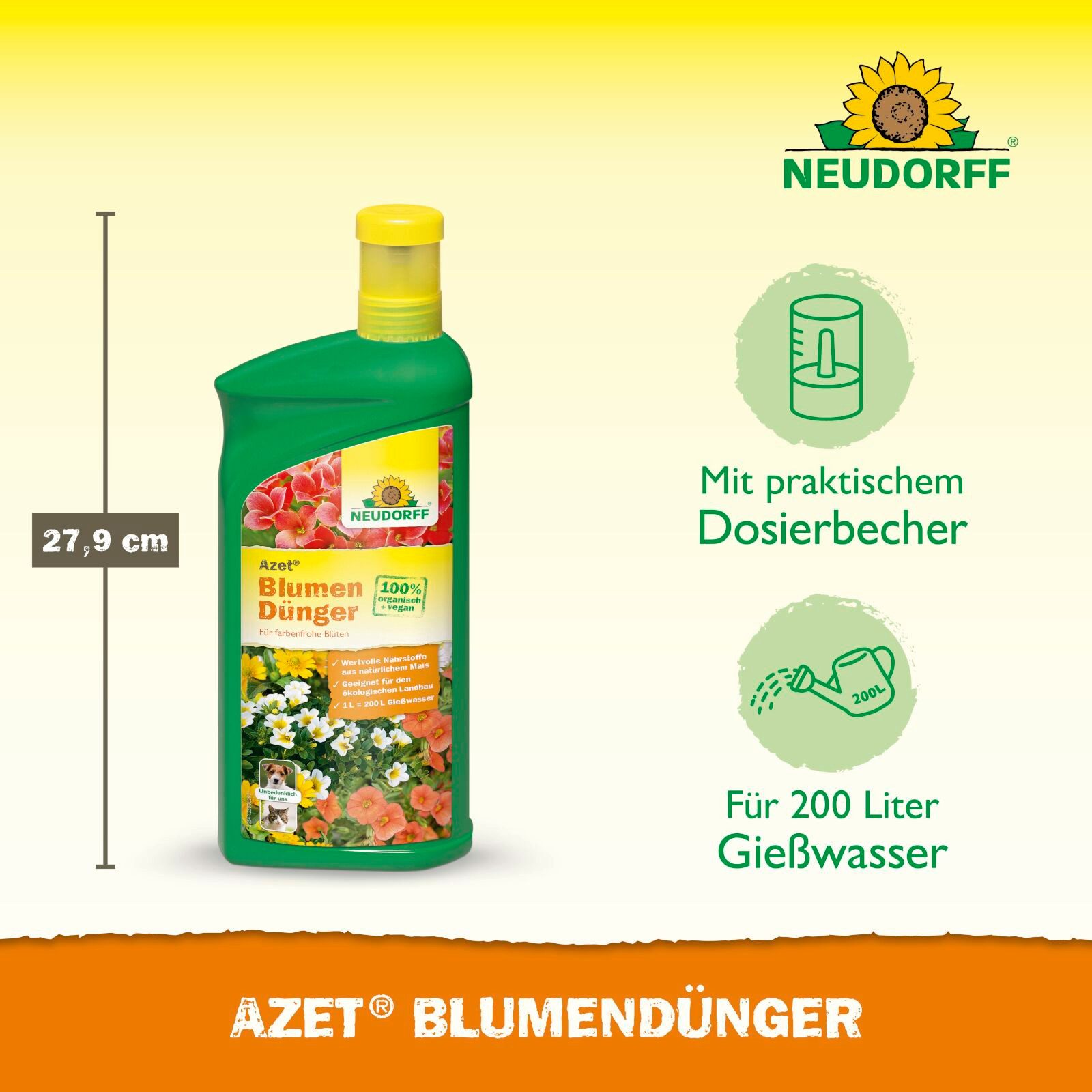 Neudorff Blumendünger BioTrissol BlumenDünger 1 Liter