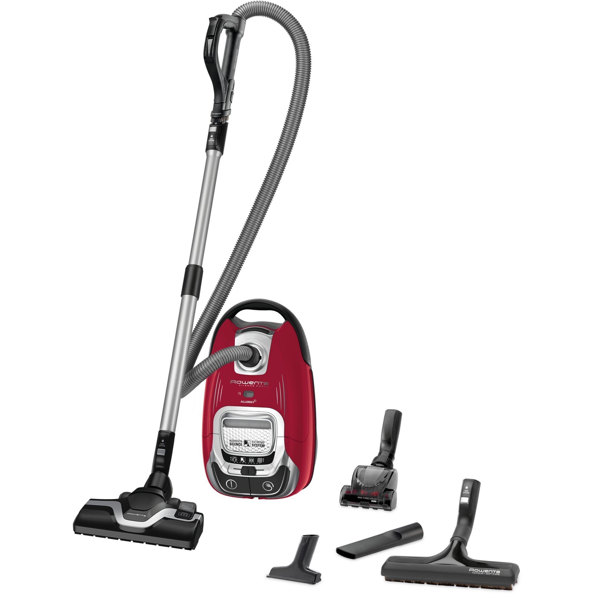 Rowenta Bodenstaubsauger Rowenta Silence Force Allergy+ RO7473, Bodenstaubsauger, 400 W, Mit Filterbeutel