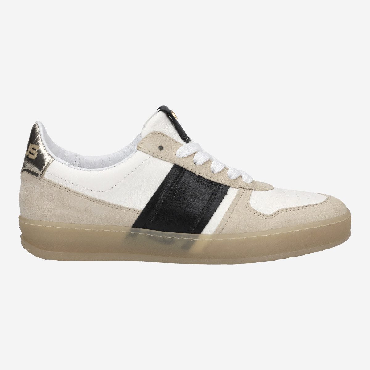 MJUS T94148 0001 CAMEL COMBI, Sneaker in Weiß,kombiniert für Damen Sneaker