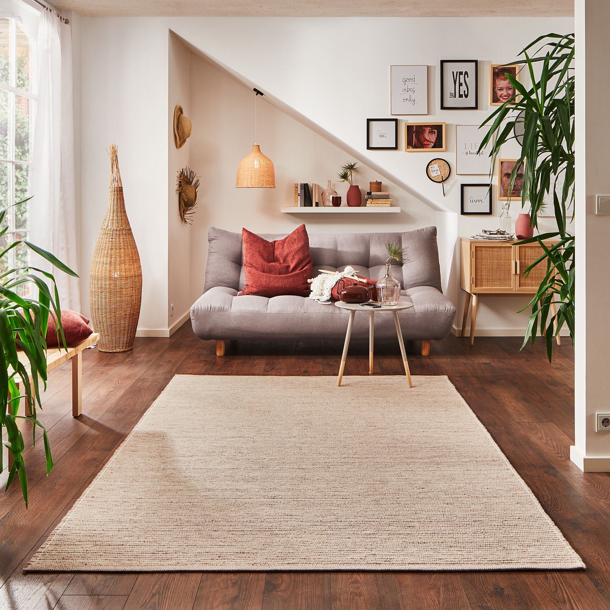 Steffensmeier Wollteppich Ettal Mit Fusselstopp, Rechteckig, günstig online kaufen