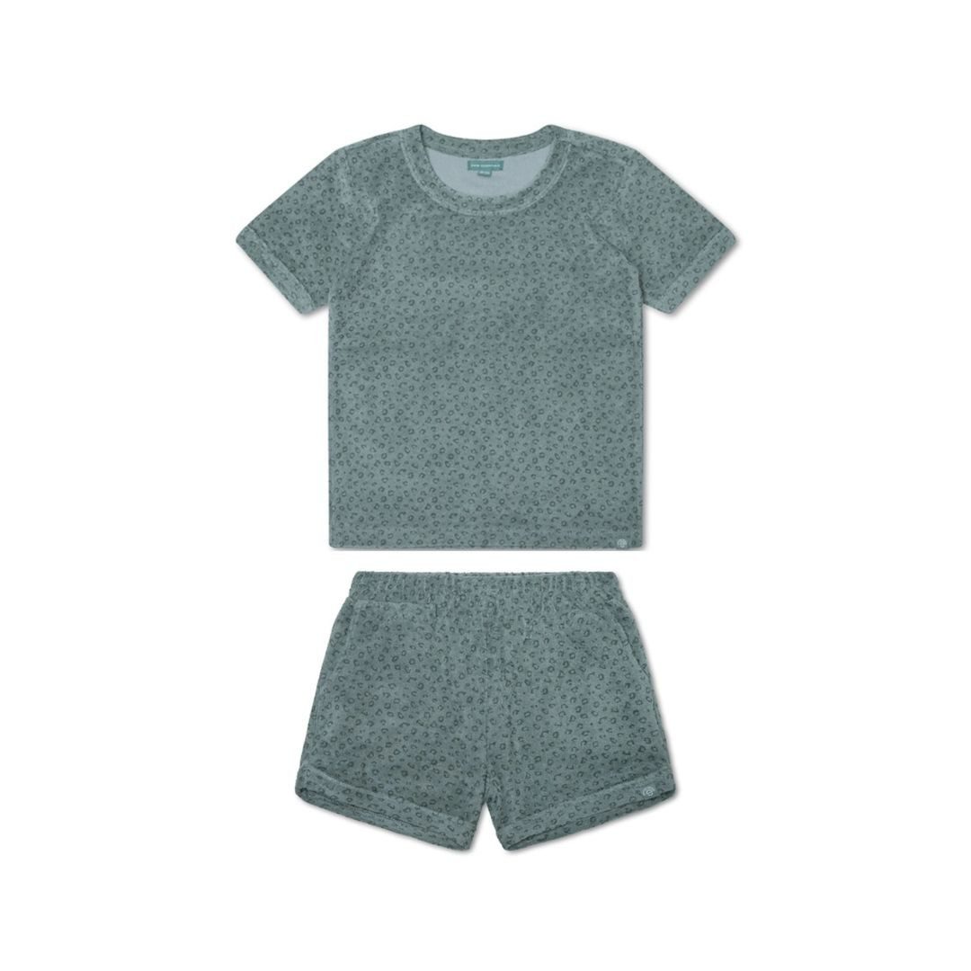 suebidou T-Shirt & Shorts Sommer Frottee Set Shirt und Shorts für Jungen senfgelb oder grün (T-Shirt und passende Shorts) nachhaltig, kreativ