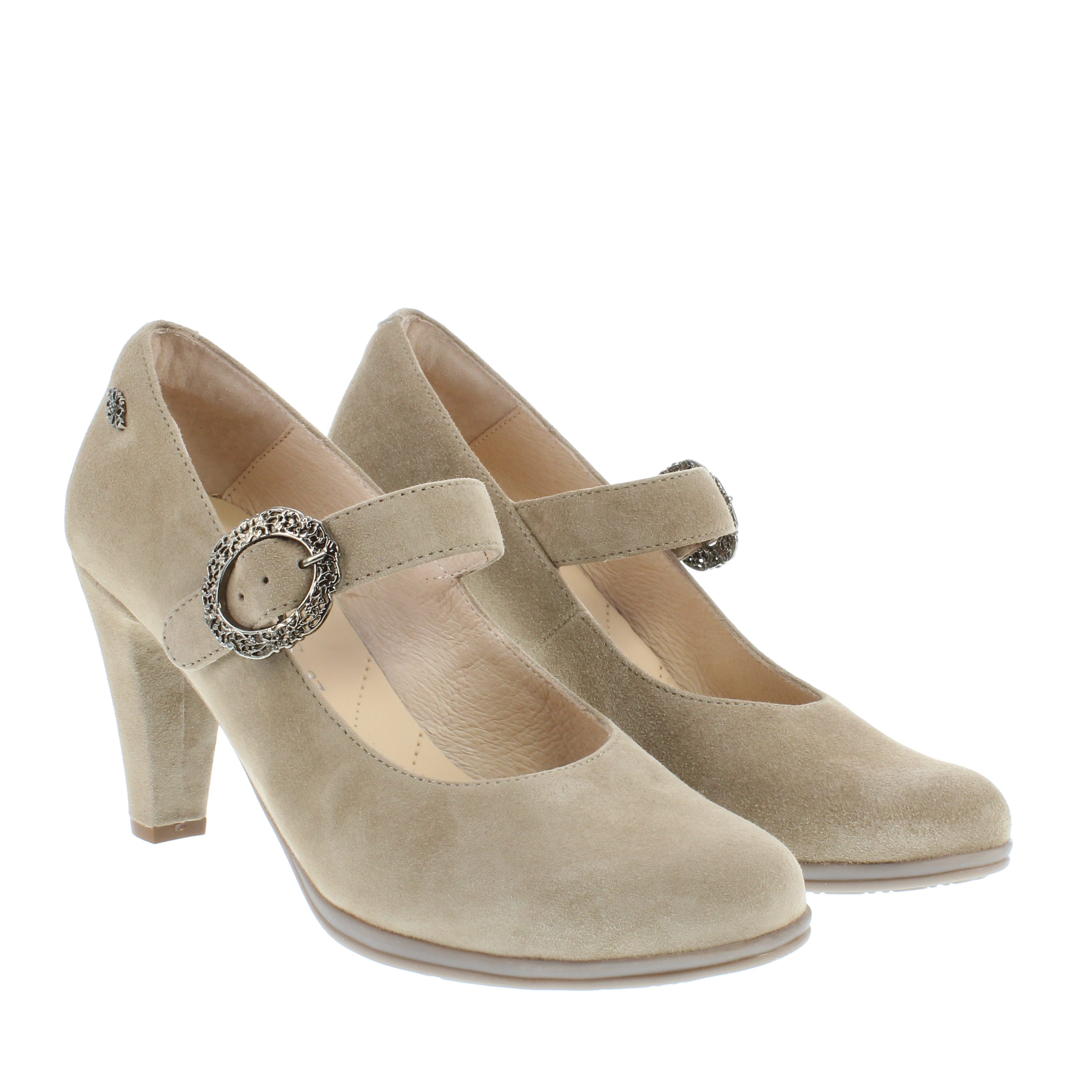 XAVER LUIS Schuhmanufaktur SARAH - Trachten Spangenpumps zum Dirndl - sand Туфли