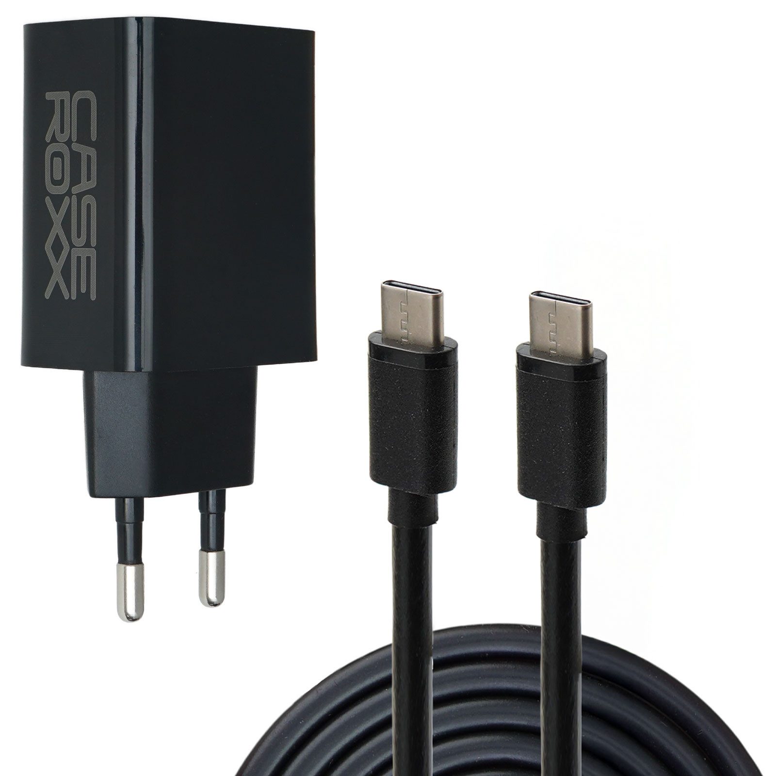 caseroxx USB Type-C Ladegerät für Teufel Boomster 4 / Go, Rockster Go 2 Lautsprecher-Ladegerät (Kompatibel mit Teufel Boomster 4, Boomster Go, Rockster Go 2, Power Delivery)