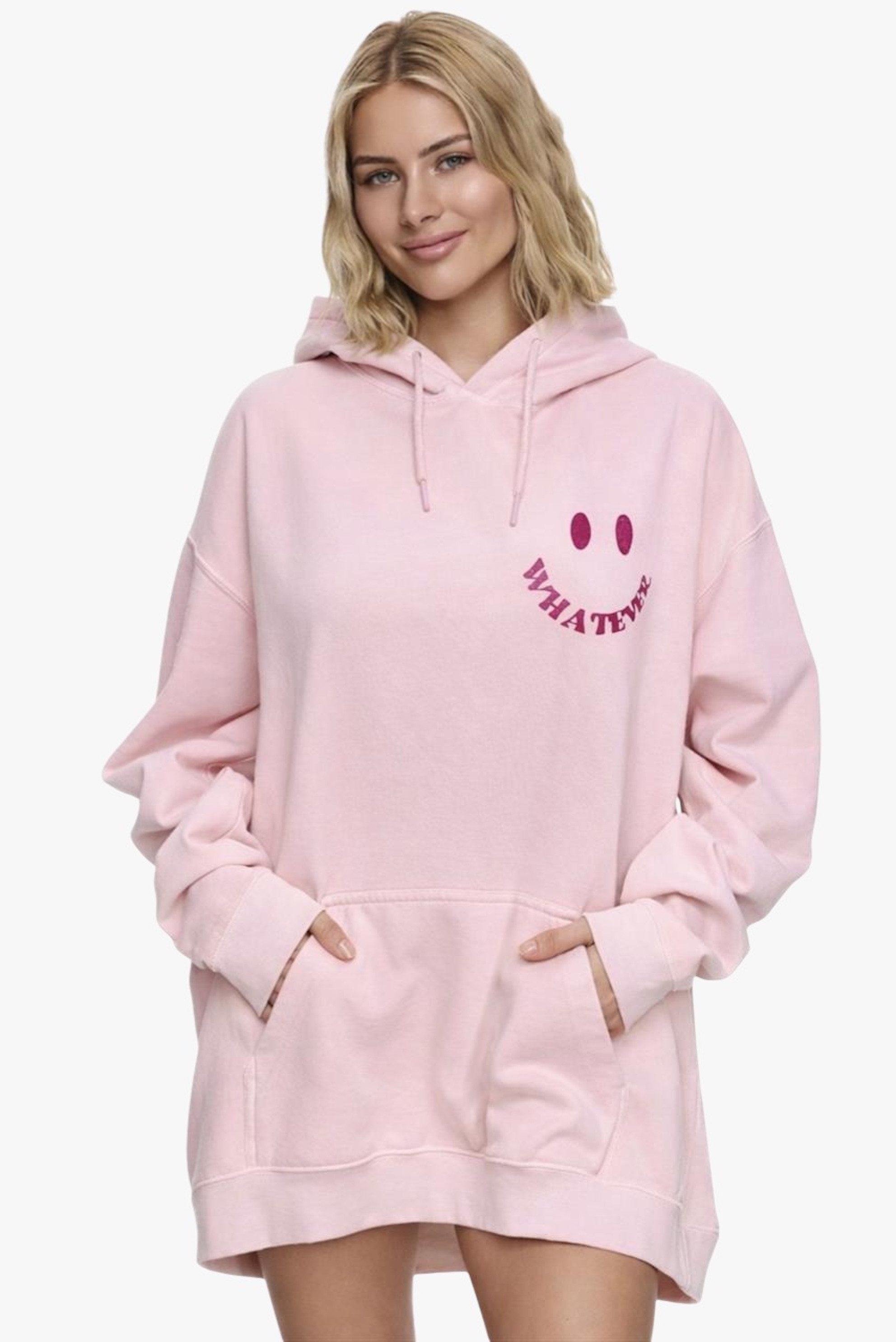 Hoodie Worldclassca Oversized WHATEVER Hoodie Kapuzenpullover Sweatshirt