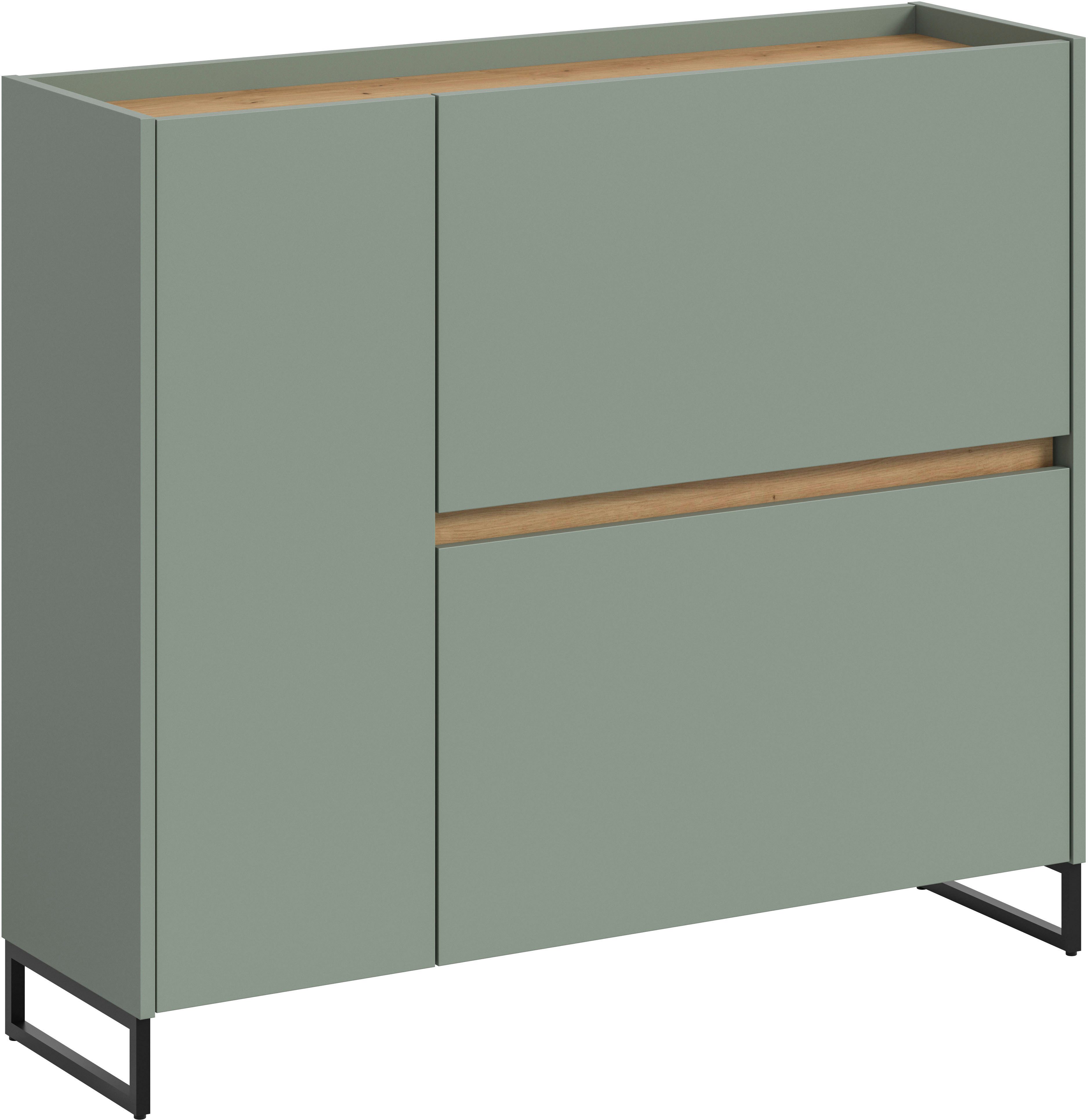 INOSIGN Schuhschrank EVRID, Breite 110cm, 1 Tür, 2 Schuhwalzen, inkl. Metal günstig online kaufen