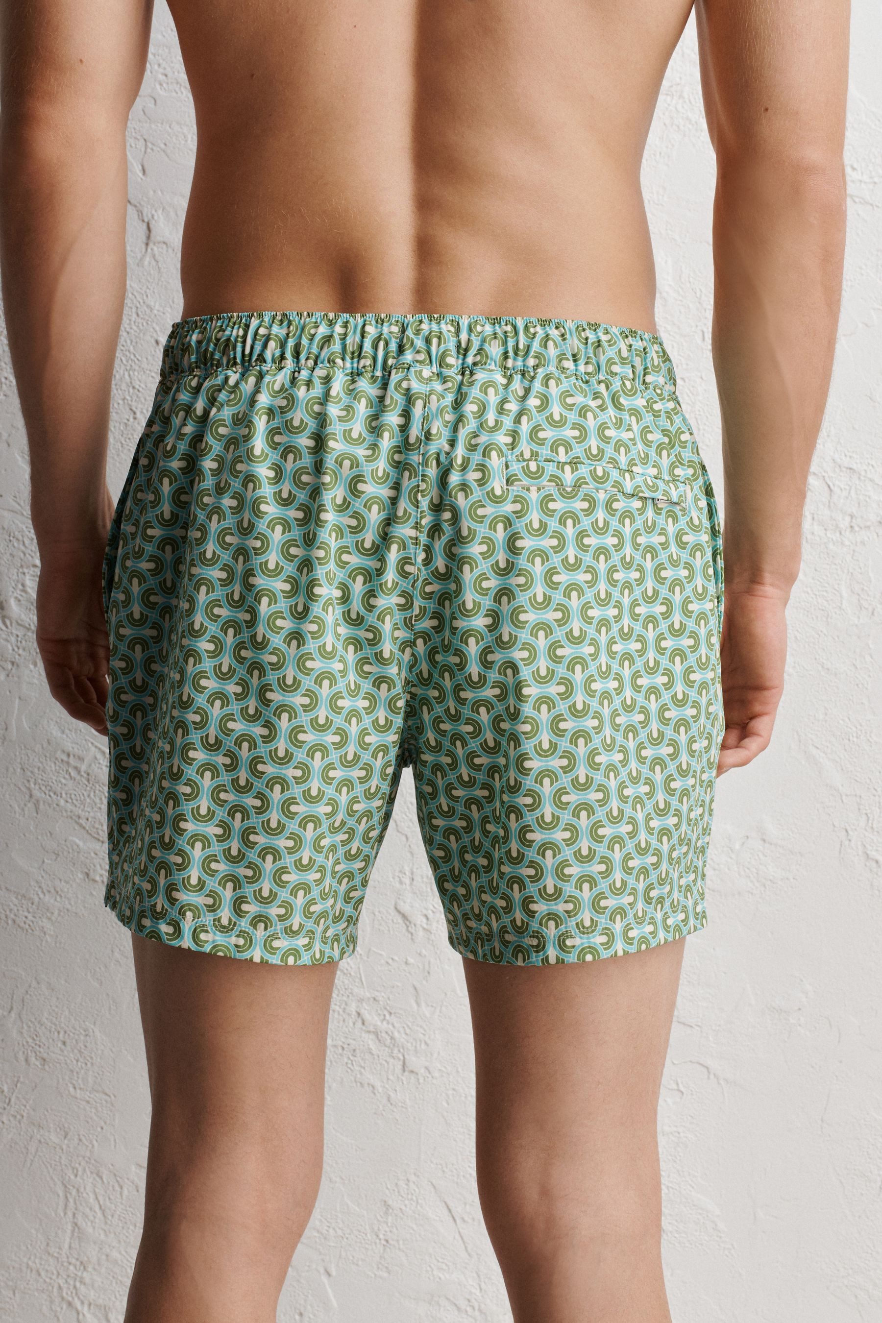 Next Badeshorts Signature Badeshorts mit Geo-Print (1-St)