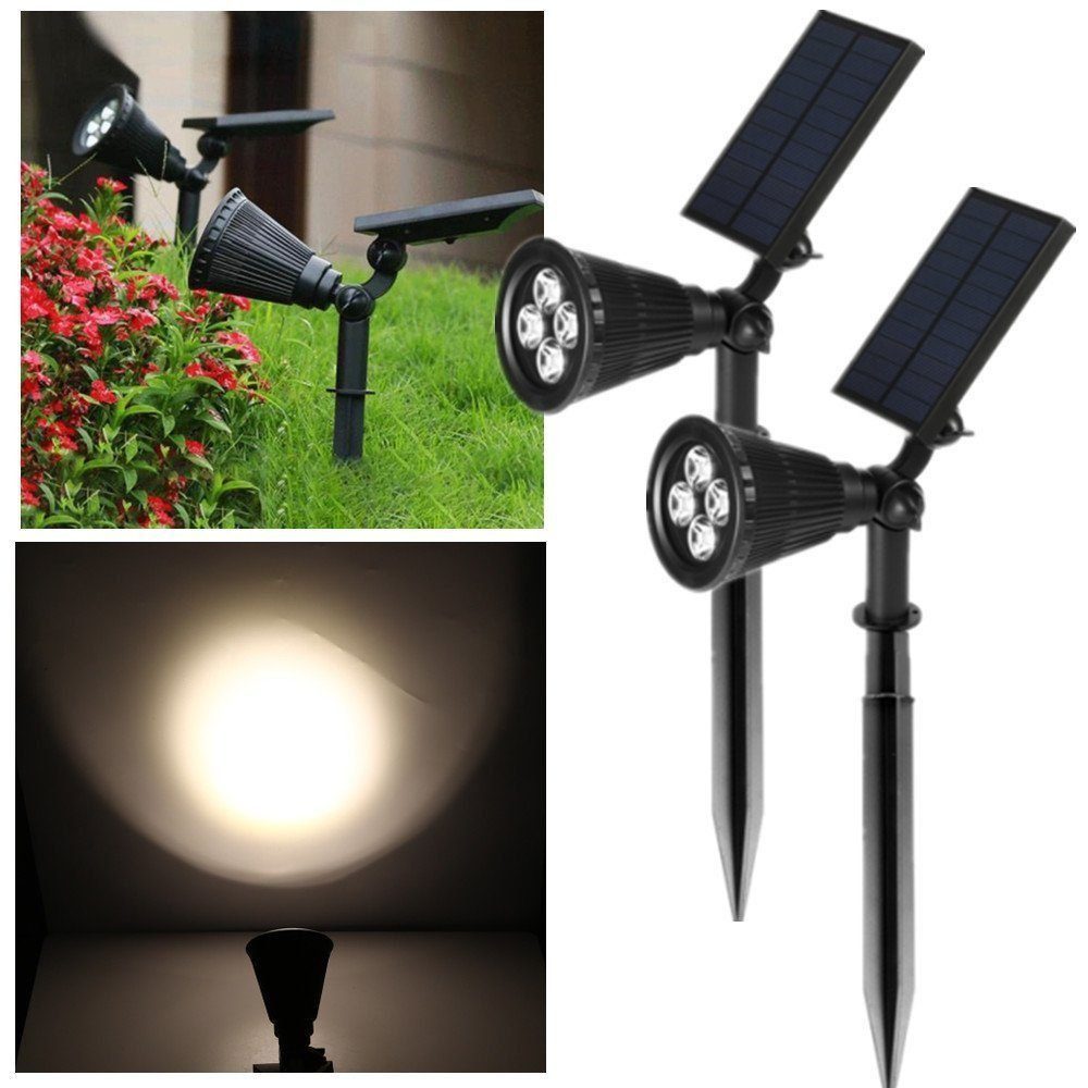 WILGOON Gartenleuchte Solar Gartenleuchte Solarstrahler, Automatisch günstig online kaufen