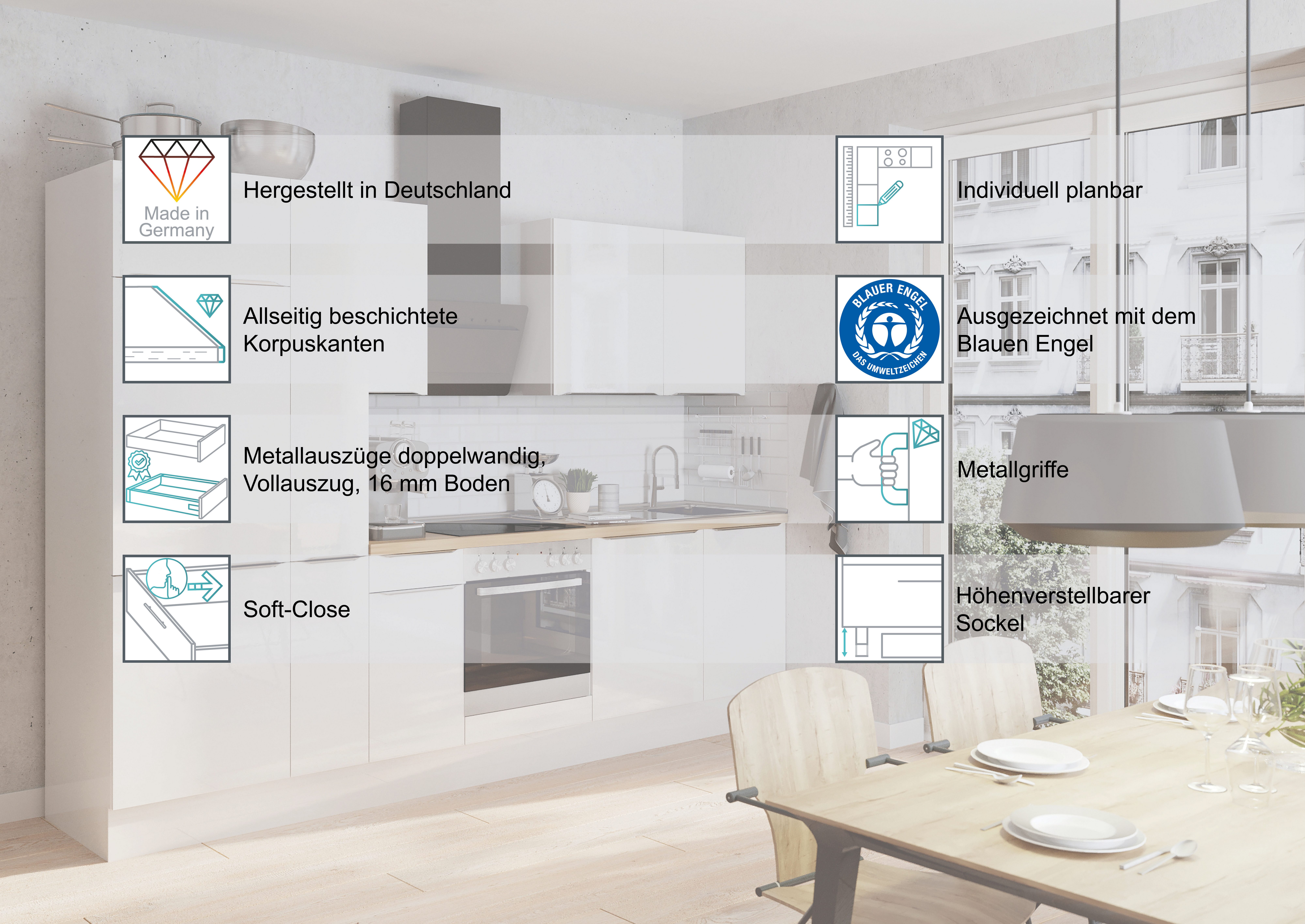 KOCHSTATION Spülenschrank KS-Lucy Breite 45 cm, mit 1 Tür, höhenverstellbare Füße, Soft-Close