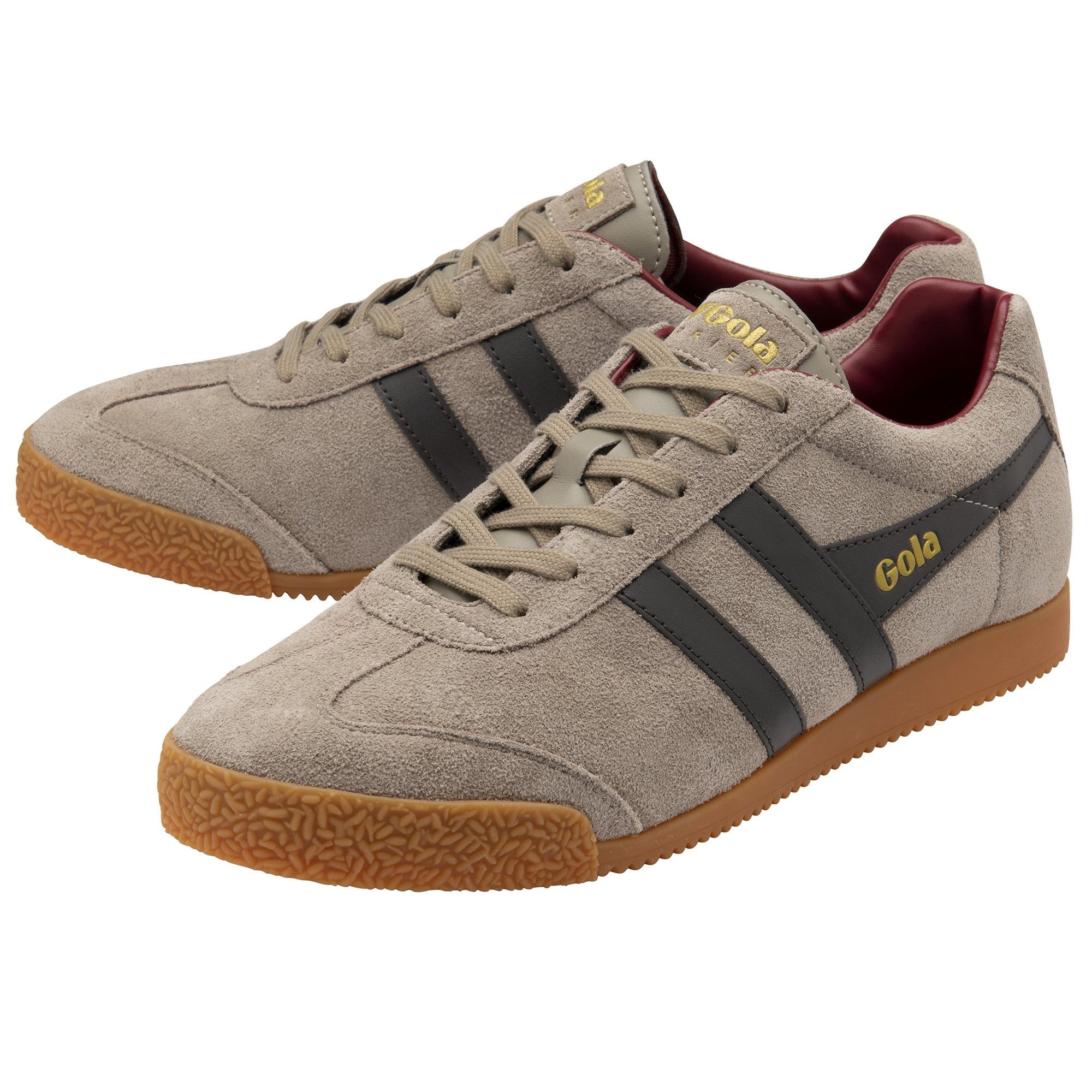 Harrier Suede-Leder rhino/dunkelbraun/rot Herren Sneaker