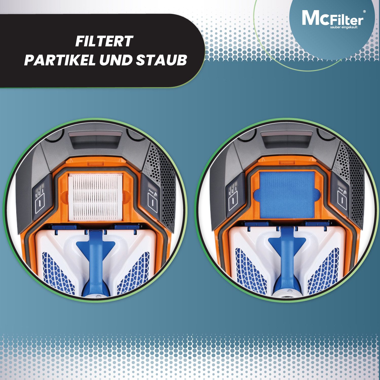 McFilter Filter-Set 10-teilig, Hygienefilter Abluftfilter passend für THOMAS AQUA+ PET &, FAMILY ALLERGY & MULTI CLEAN, Alternative für Filterset 99 (787241)
