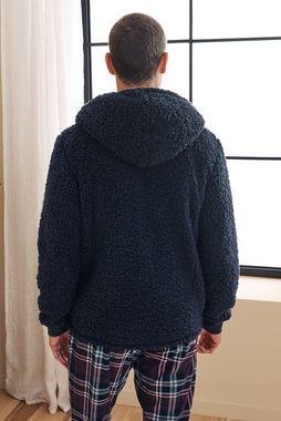 Next Kapuzensweatjacke Kapuzenjacke aus Teddyfell mit Reißverschluss (1-tlg)