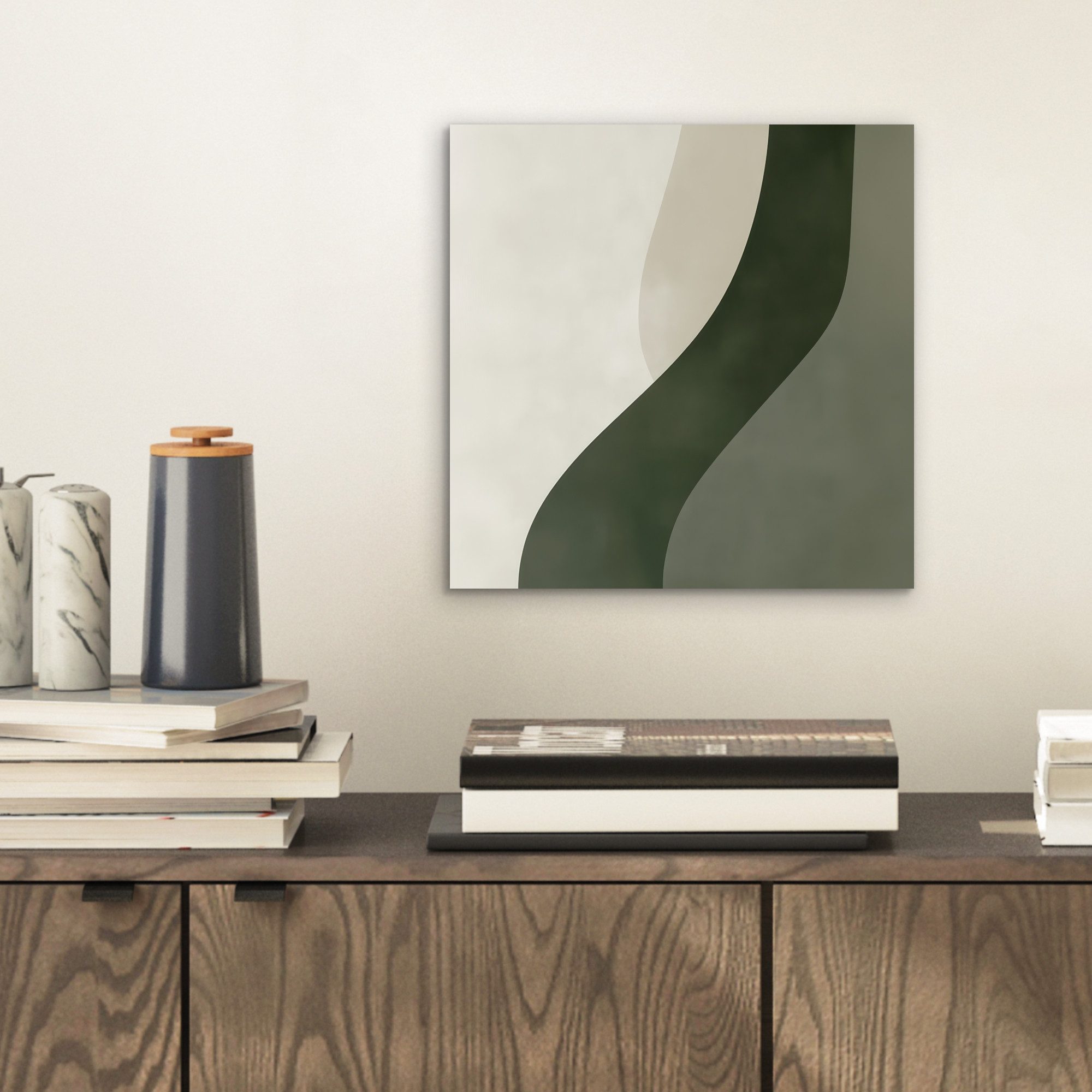 MuchoWow Metallbild Japandi - Grün - günstig online kaufen