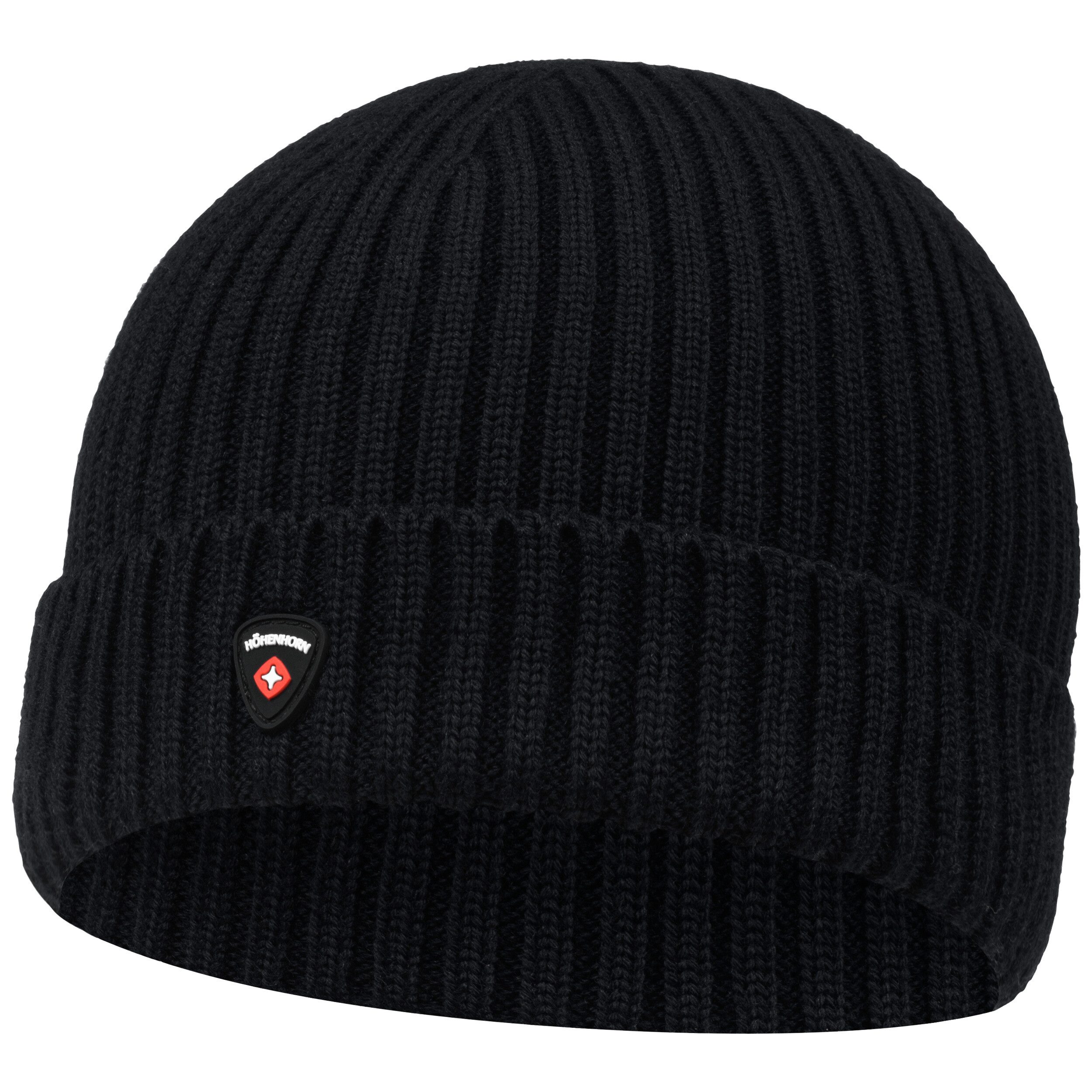 Höhenhorn Strickmütze Nordföhn Knitted Beanie Merinowolle Herren Damen Unisex Wintermütze Einheitsgröße, warm, weich, schnelltrockned