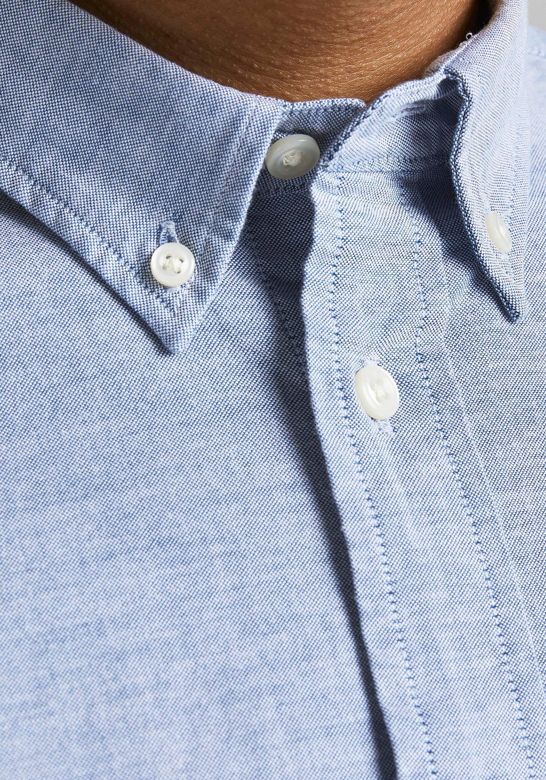 Jack & Jones Langarmhemd BROOK OXFORD mit Button-Down Kragen günstig online kaufen