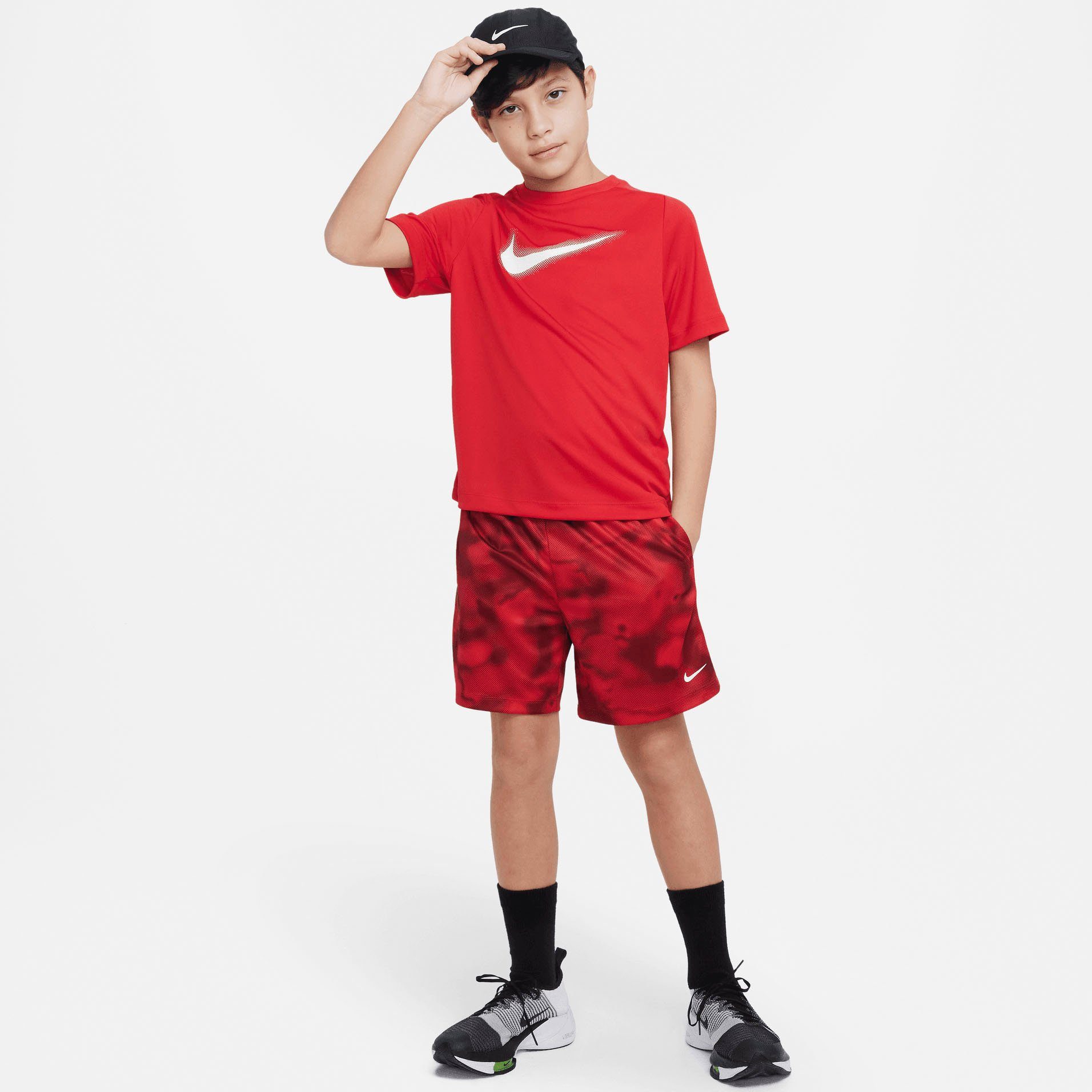 GRAPHIC DRI-FIT MULTI+ Trainingsshirt TOP BIG rot Nike KIDS' (BOYS) TRAINING