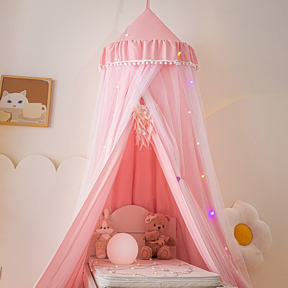 Betthimmel Babybett Kinderzimmer Baldachin Moskitonetz Insektenschutz Spielzelte