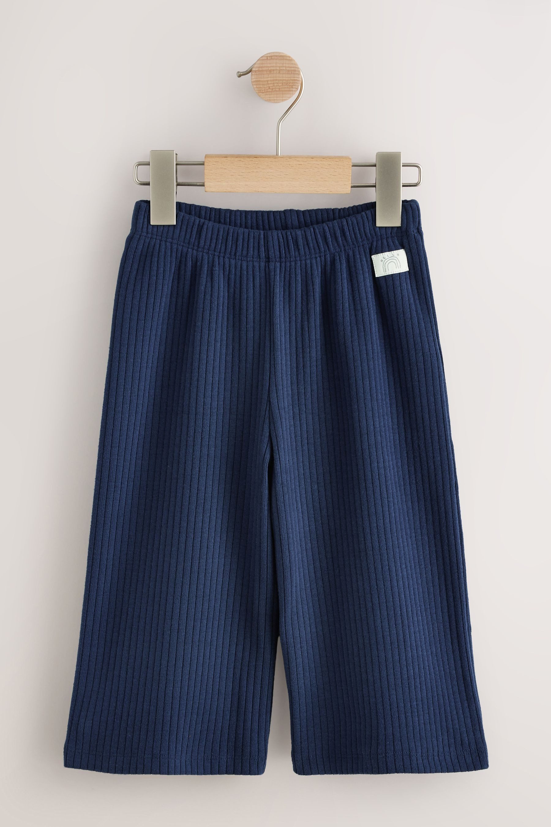 Next Palazzohose Gerippte Hose mit weitem Bein (1-tlg) – Bild 5 von 5