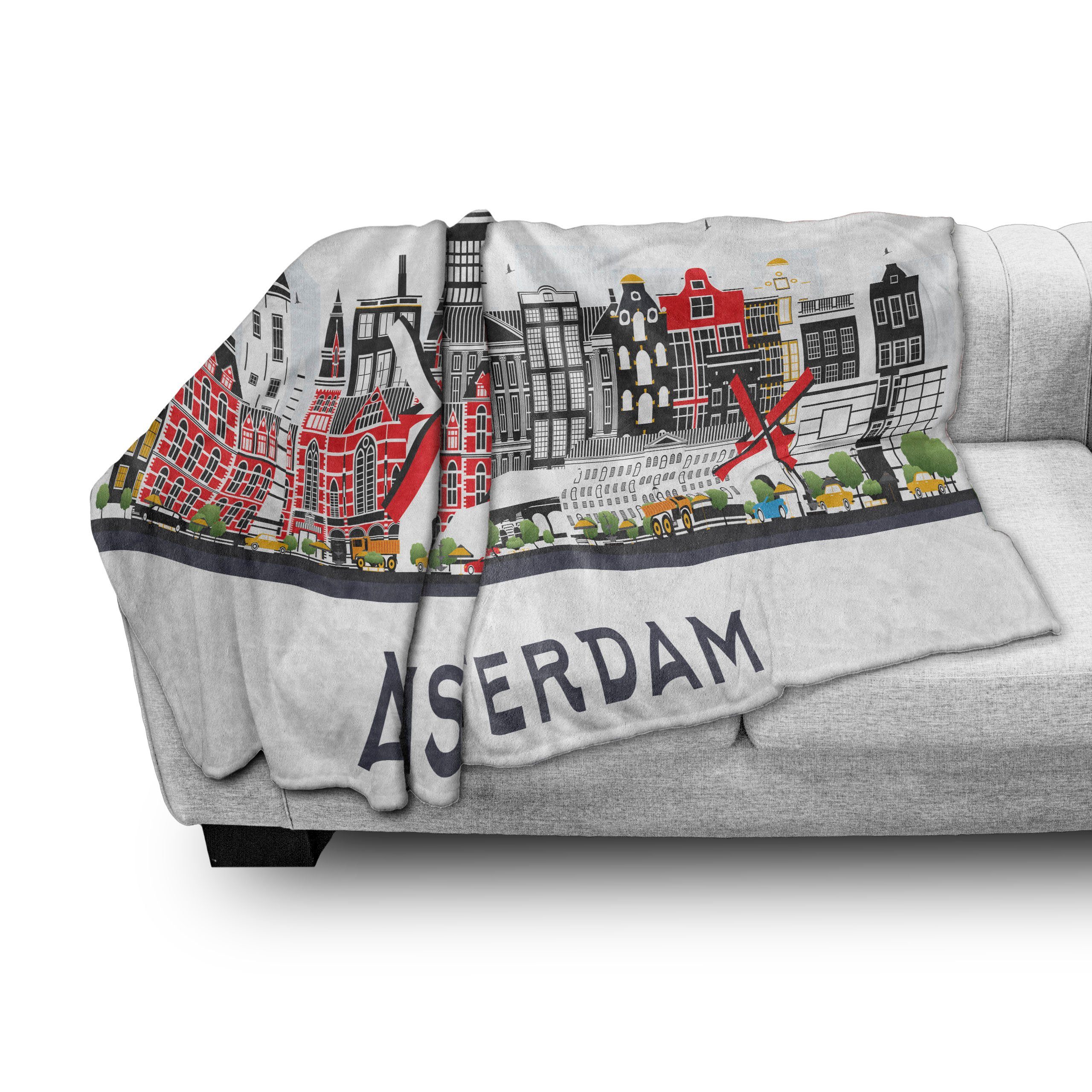 Wohndecke Gemütlicher Plüsch für Holland Abakuhaus, Reise Spots Stadt Außenbereich, Innen- und Amsterdam den