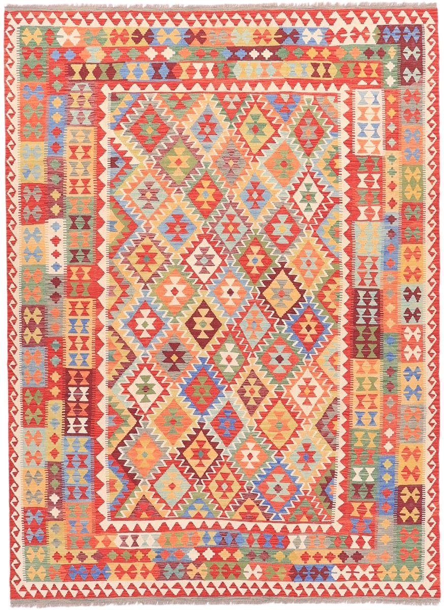 Orientteppich Kelim Afghan Heritage 254x351 Handgewebter Moderner Orientteppich, Nain Trading, rechteckig, Höhe: 3 mm