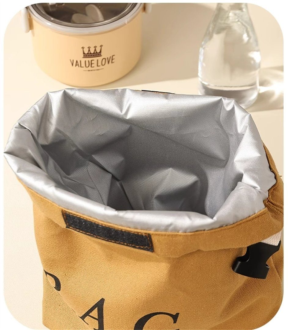 für Picknick-Lunchbox-Tasche, UG Modetasche Lunchtasche für Pendler L.Ru Büroangestellte, (1-tlg), hochwertige Tragbare Thermobehälter